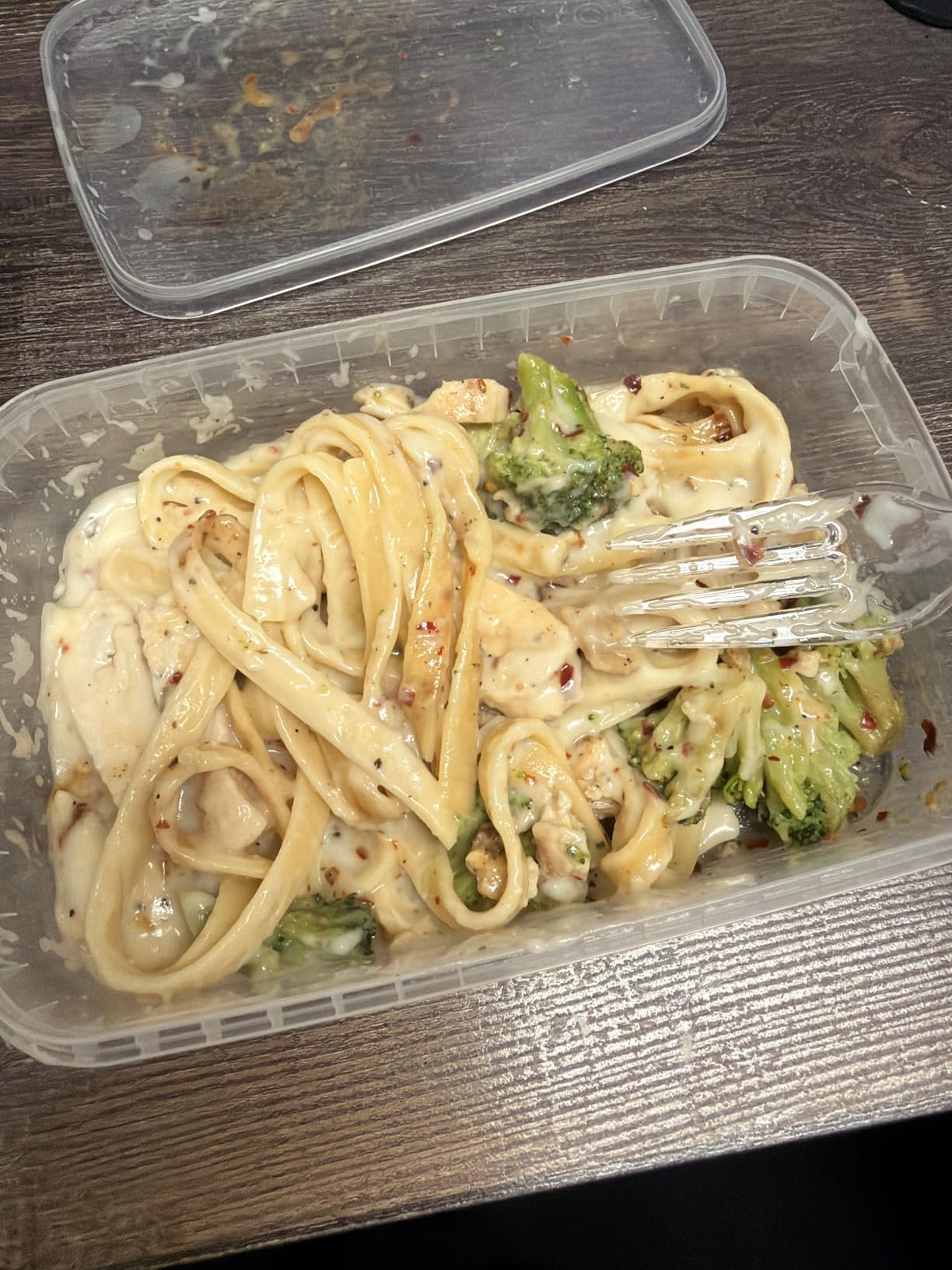 Amazon Kitchen, Chicken Fettuccine Alfredo With Broccoli, Single Serve Meal, 12 Oz customer photo 1