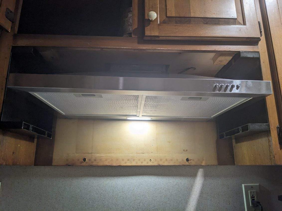 Wall Mount Range Hood 30 inch with Ducted/Ductless Convertible Duct, Stainless Steel Chimney-Style Over Stove Vent Hood with LED Light, 3 Speed Exhaust Fan, 450 CFM customer photo 2