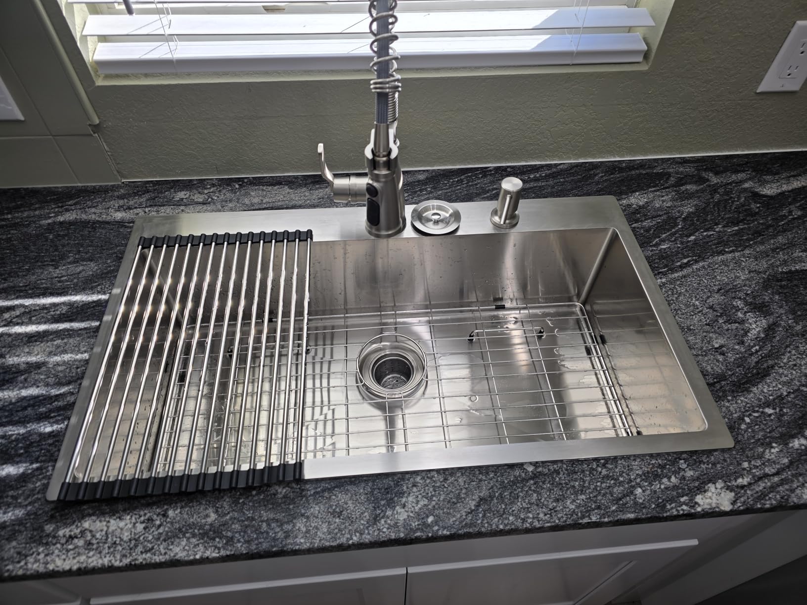 Lordear 33 Inch Drop In Kitchen Sink Workstation All In One SUS304 16 Gauge Stainless Steel 33x22 Drop In Sinks Single Bowl customer photo 2