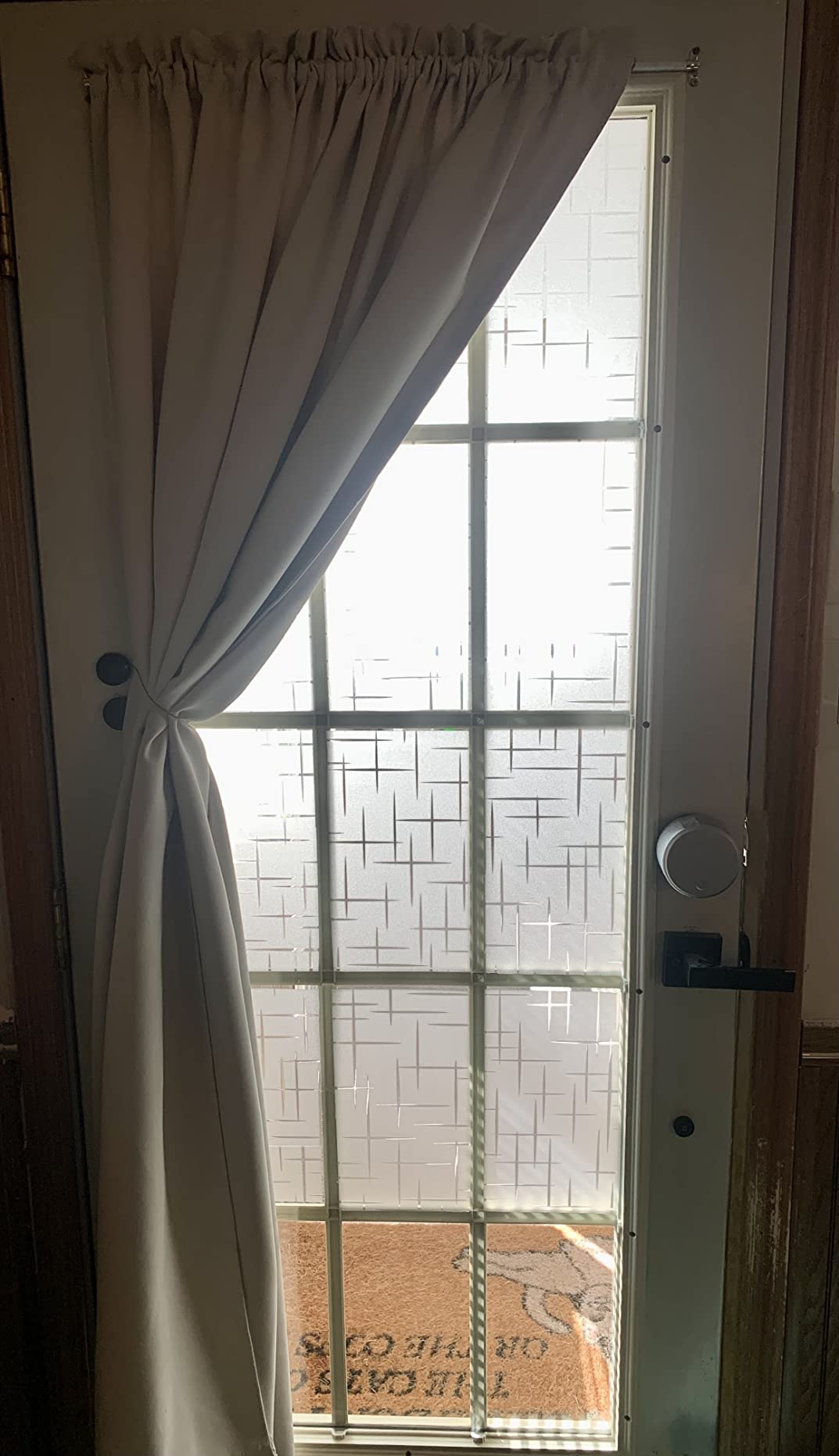 Zenna Home Adjustable Curtain Tension Rod, No Drill Expandable Tension Window Rod, Easy Installation, Rental Friendly, 51-120 Inches customer photo 2