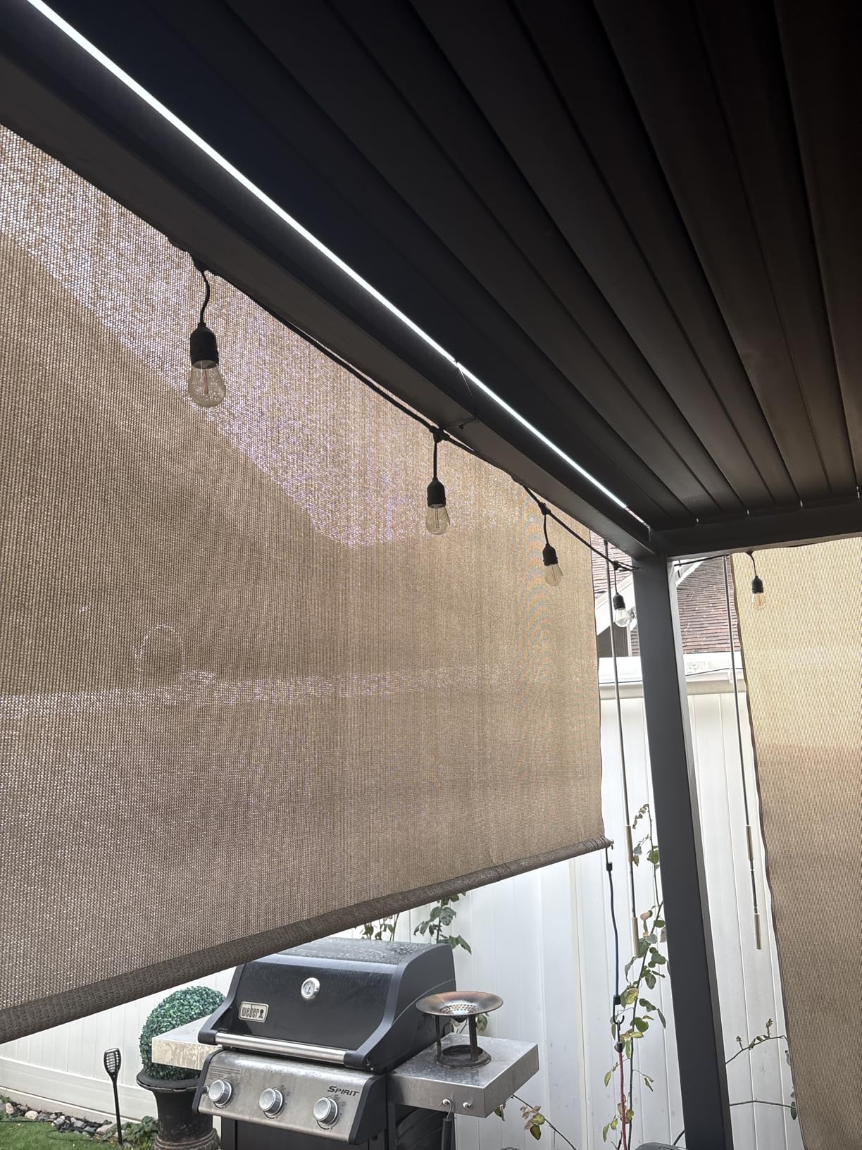 Svater Outdoor String Lights Led 105FT, Commercial Grade Patio Light with 1W Dimmable S14 Shatterproof Bulbs, ETL Listed Heavy-Duty Outside Waterproof Cafe Bistro Market Lighting Warm White customer photo 1