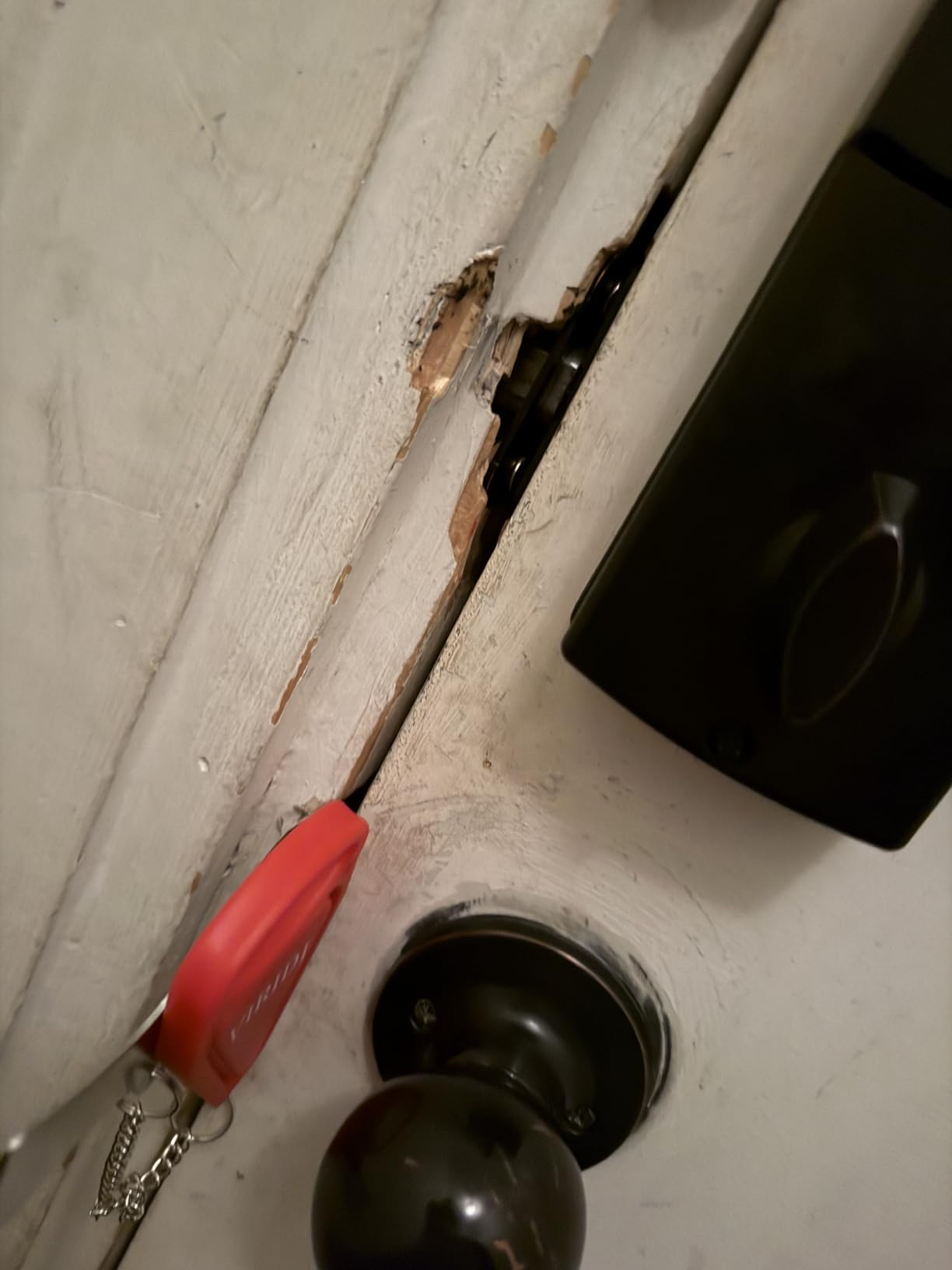 Home Security Door Lock, VIRIDI Portable Travel Doorlocks for Airbnb Hotel Room Bedroom Add Extra Safety Privacy Solid Removable No Drill Door Jammer Latch for House Apartment School Selfdefense Item customer photo 1