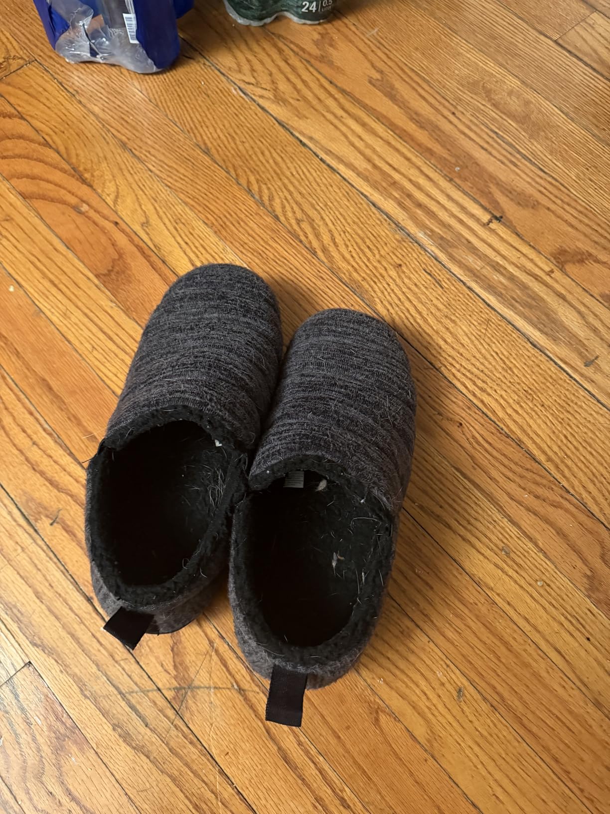Men's Comfy Caterpillar Slippers Indoor Outdoor House Shoes, Warm Soft Knit Upper Fuzzy Fleece Lined Memory Foam Sole with Hard Bottom customer photo 1