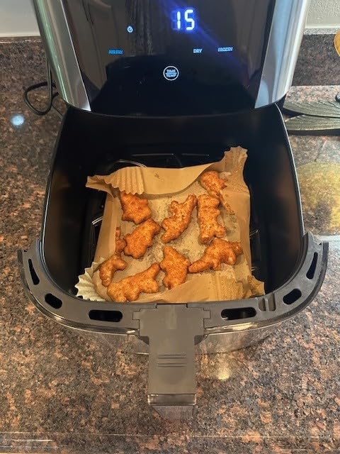 Chefman Air Fryer 8 Qt | TurboFry 4-in-1 with 450F Hi-Fry Option for Crispier Results | Bake, Dehydrate, Frozen | XL Nonstick Dishwasher-Safe Basket | Stainless Steel customer photo 2