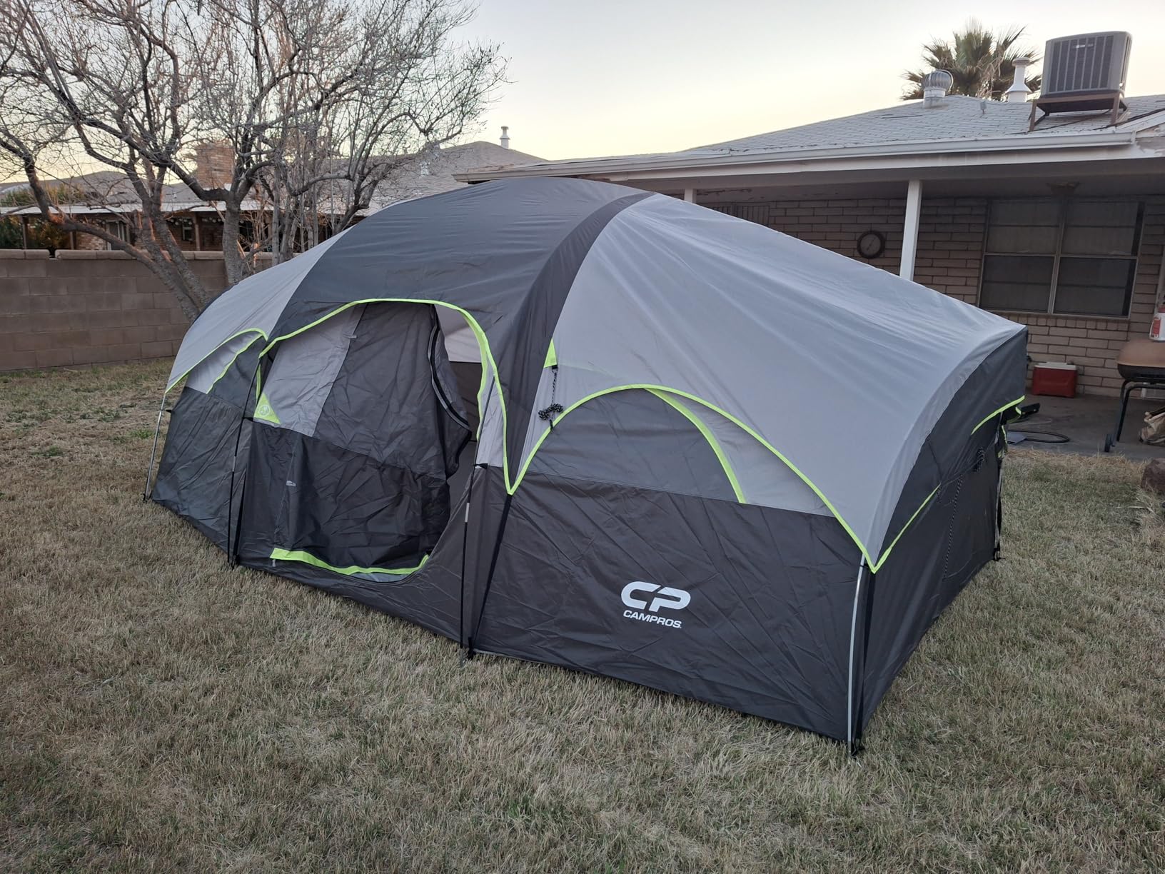 CAMPROS CP Tent 8 Person Camping Tents, Weather Resistant Family Tent, 5 Large Mesh Windows, Double Layer, Divided Curtain for Separated Room, Portable with Carry Bag customer photo 2