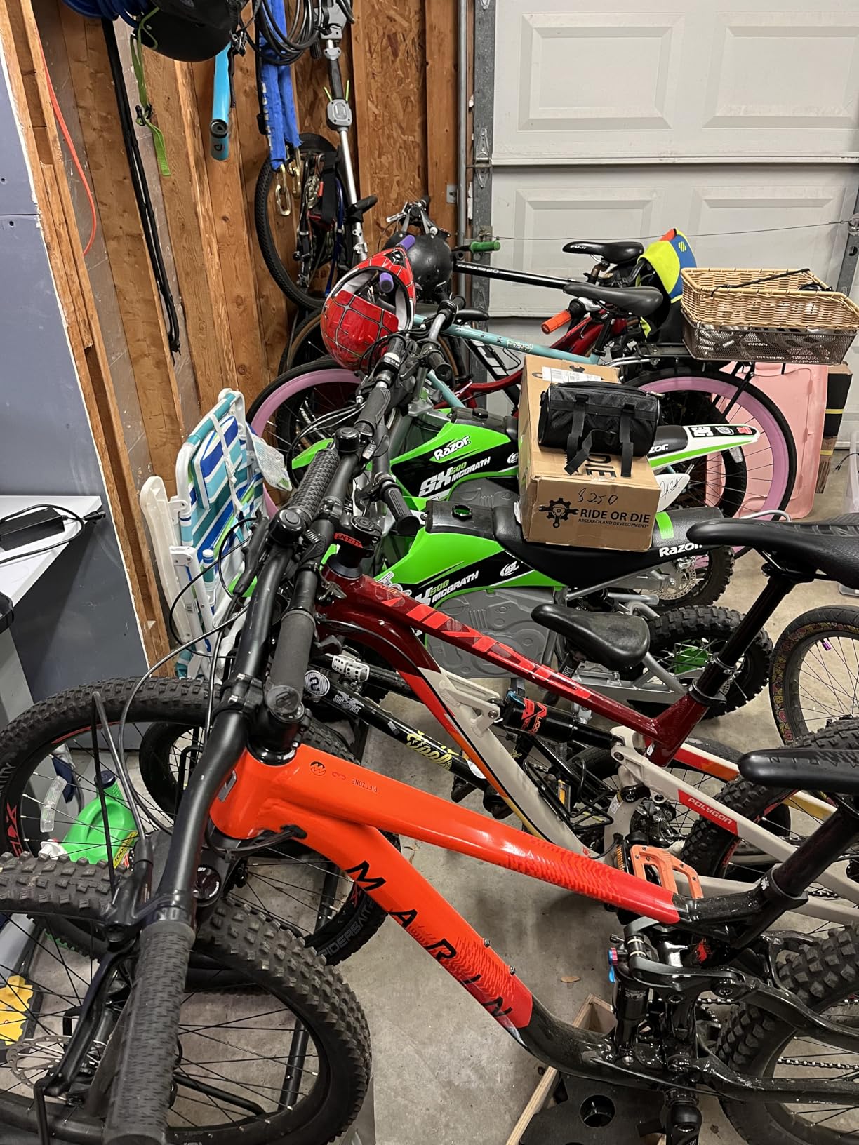 CyclingDeal Bicycle Floor Parking Rack Stand - for Mountain MTB Road Bike - Indoor Home Garage Storage - Classic 6 Bikes customer photo 1