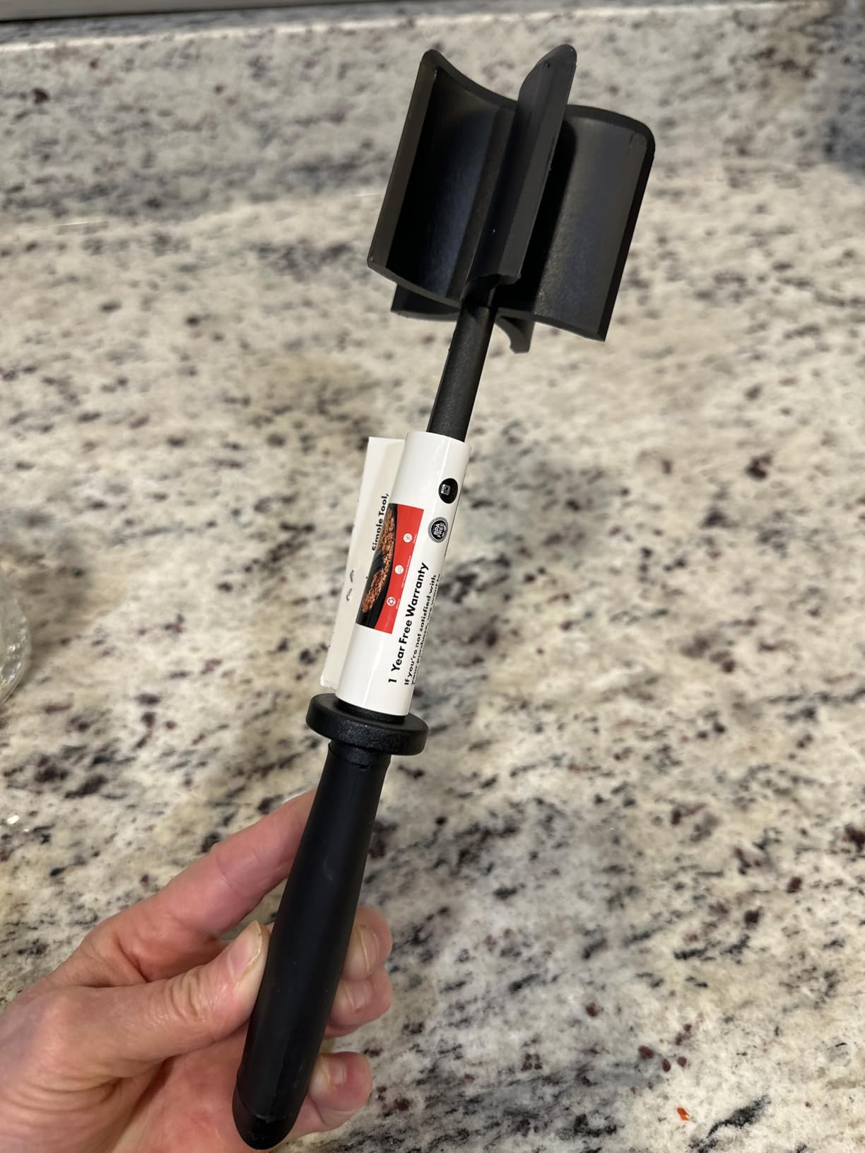 Meat Chopper, 5 Curve Blades Ground Beef Masher, Heat Resistant Meat Masher Tool for Hamburger Meat, Ground Beef, Turkey and More, Nylon Hamburger Chopper Utensil Non-scratch Utensils customer photo 1