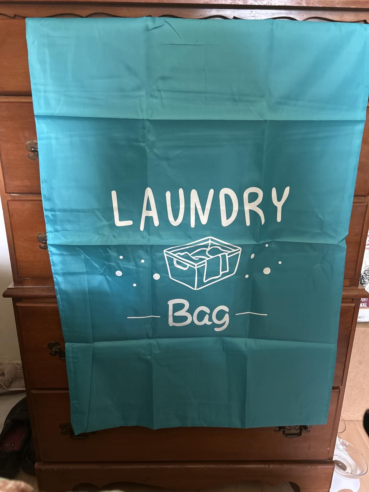 Sylfairy 2 Pack Extra Large Travel Laundry Bag, Dirty Clothes Organizer with Drawstring,Heavy Duty Travel Laundry Bags,Easy Fit a Laundry Hamper Travel Essentials customer photo 2