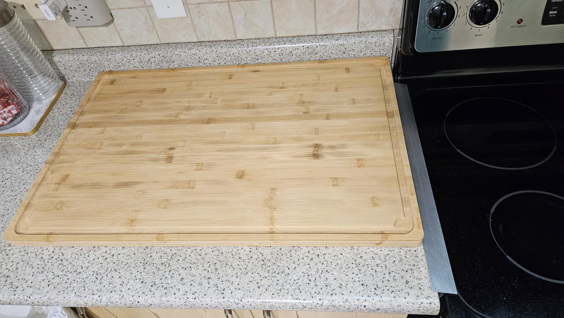 Extra Large Bamboo Cutting Board, 17.6