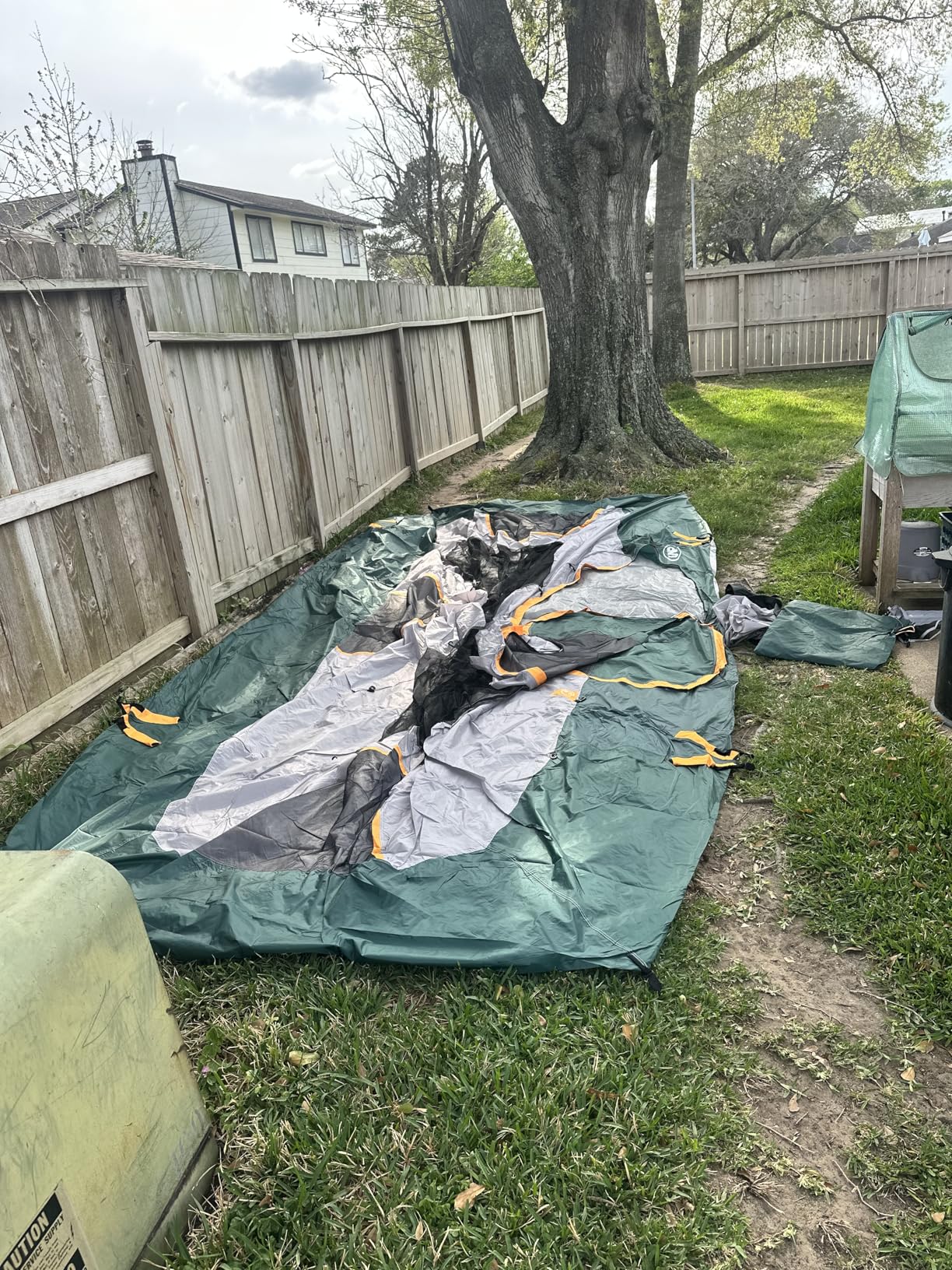 UNP Camping Tent 10-Person-Family Tents, Parties, Music Festival Tent, Big, Easy Up, 5 Large Mesh Windows, Double Layer, 2 Room, Waterproof, Weather Resistant, 18ft x 9ft x78in customer photo 2