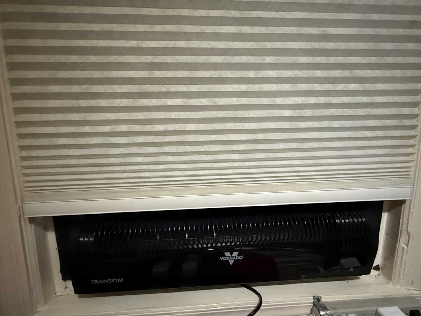 Vornado TRANSOM Window Fan with 4 Speeds, Remote Control, Reversible Exhaust Mode, Weather Resistant Case, Black, Whole Room customer photo 2