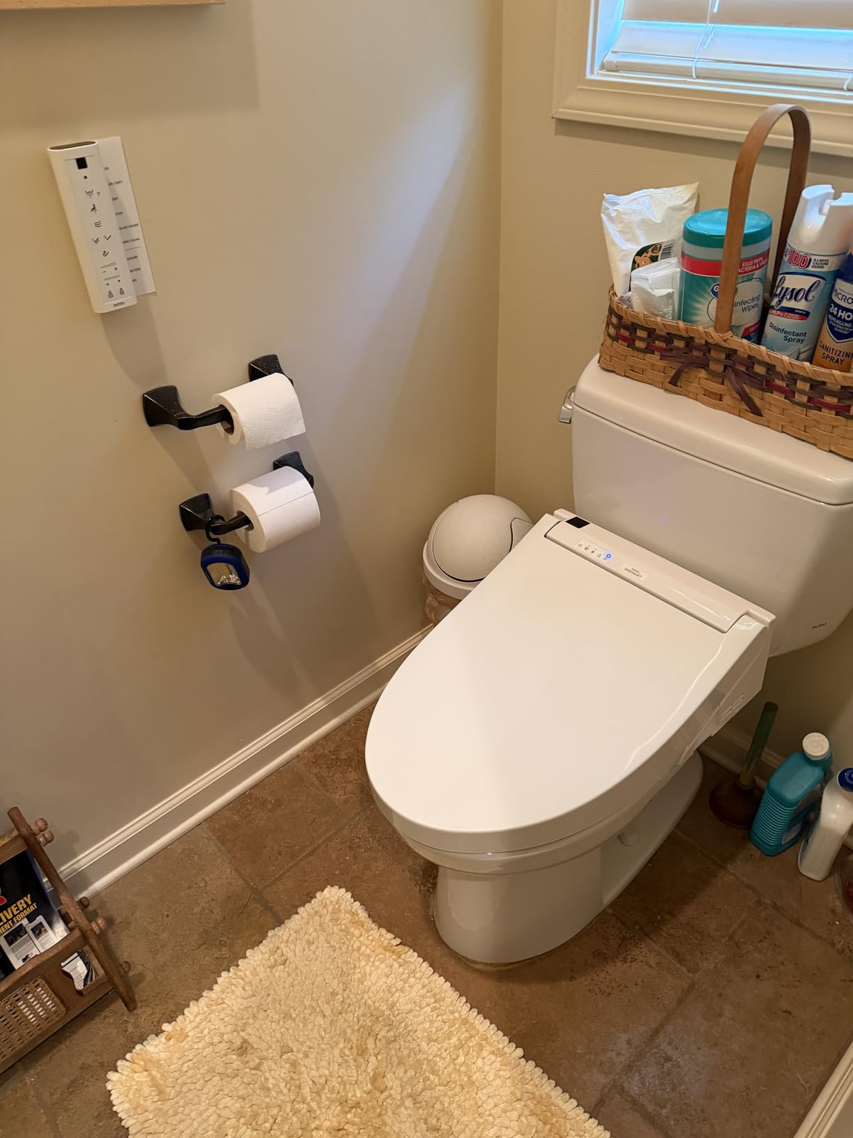 TOTO WASHLET C5 Electronic Bidet Toilet Seat with PREMIST and EWATER+ Wand Cleaning, Elongated, Cotton White customer photo 1