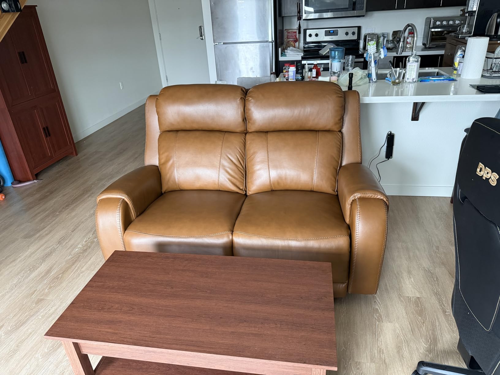 Rolanstar Coffee Table, Lift Top Coffee Table with Drawers and Hidden Compartment, Retro Central Table with Wooden Lift Tabletop, for Living Room, Espresso customer photo 1