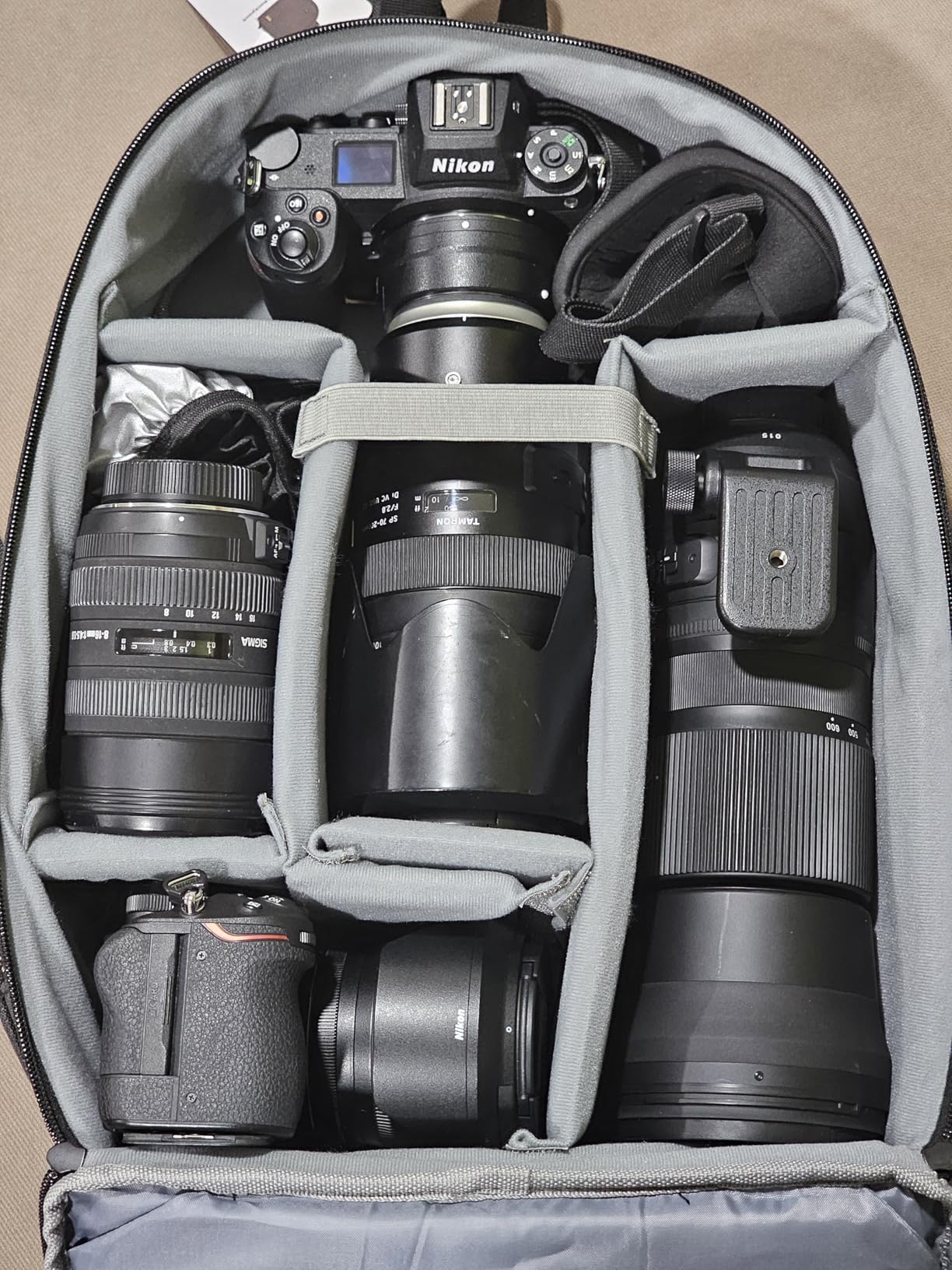 TARION Camera Backpack Bag Small - Professional DSLR Photography Case with 13 inch Laptop Compartment & Waterproof Rain Cover & Bottom Tripod Holder for Men Women Photographers - Black TB-S customer photo 1