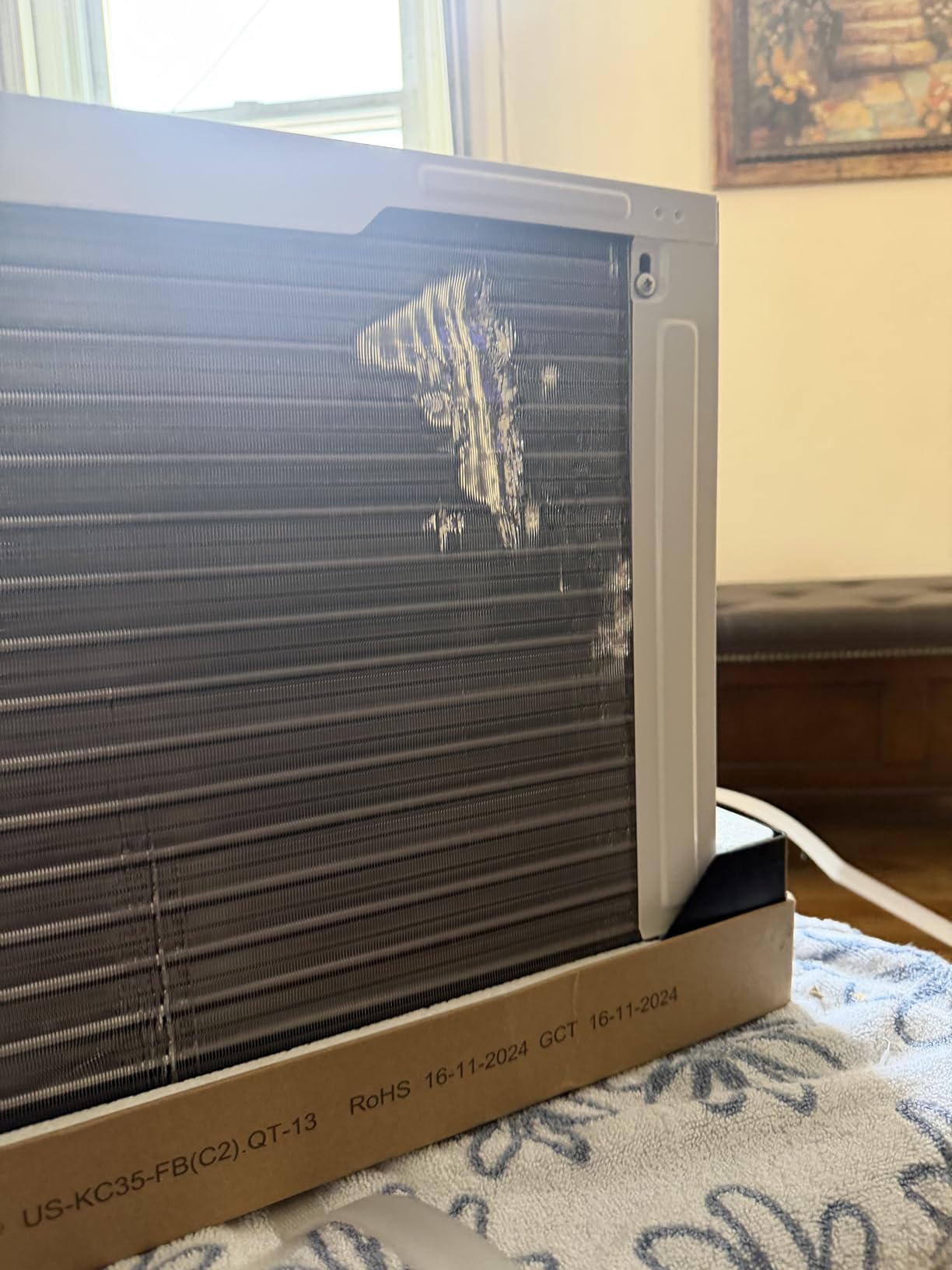 BLACK+DECKER Window Air Conditioner 6000 BTU, AC Window Unit Cools Up to 250 Square Feet, Window AC Unit with Remote Control, 3 Cooling Speeds and Fan Only Function, BD06WT6, White customer photo 2