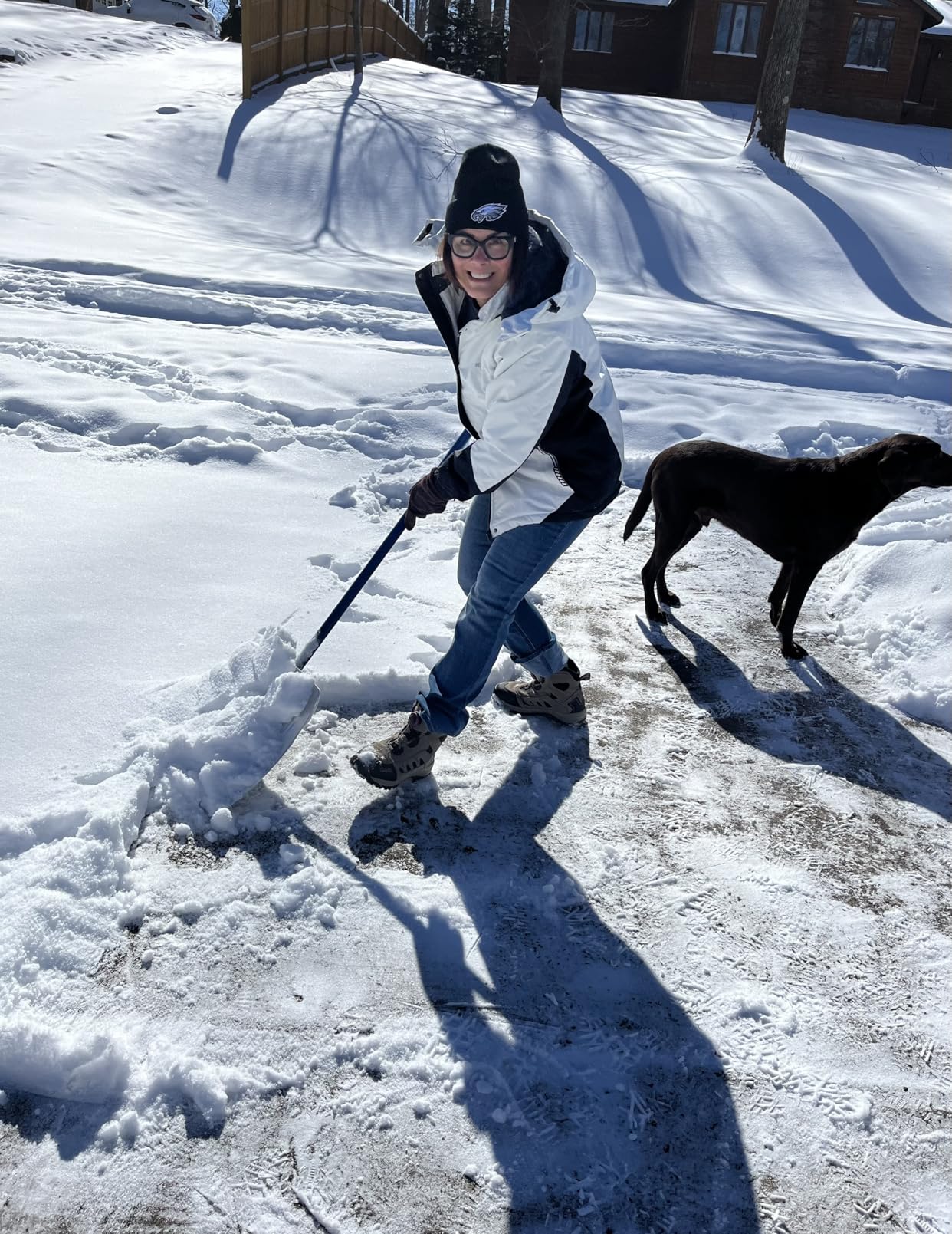 Wantdo Women's Mountain Waterproof Ski Jacket Windproof Rain Jacket Winter Warm Hooded Coat customer photo 1