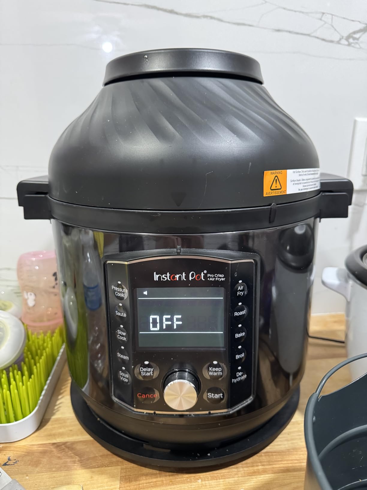 Instant Pot Duo Crisp 11-in-1 Air Fryer and Electric Pressure Cooker Combo with Multicooker Lids that Air Fries, Steams, Slow Cooks, Sauté, Dehydrates, & More, Free App With Over 800 Recipes, 6 Quart customer photo 1