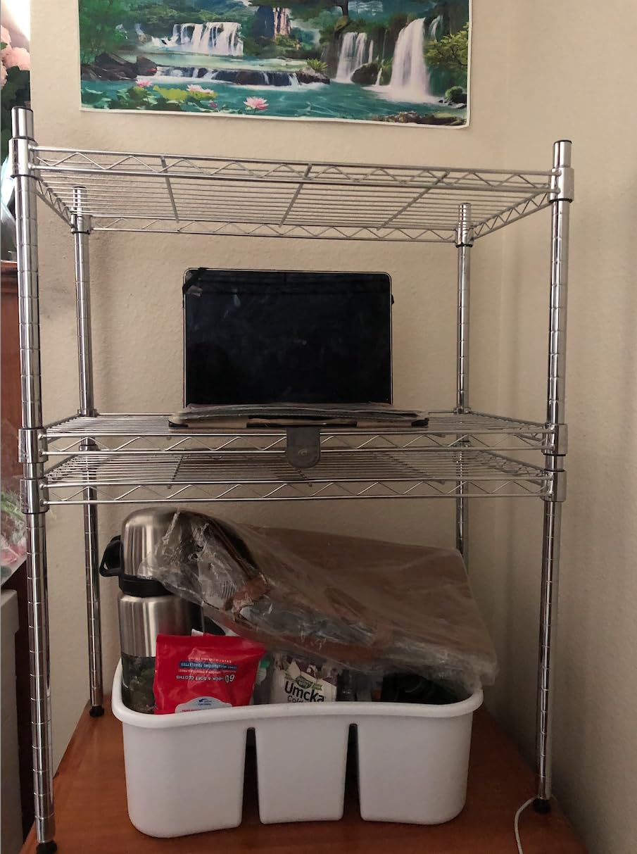 FDW | 6-Tier Wire Storage Shelves with Wheels | 45