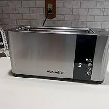 Mueller UltraToast Stainless Steel Toaster 4 Slice - Extra-Wide 1.6
