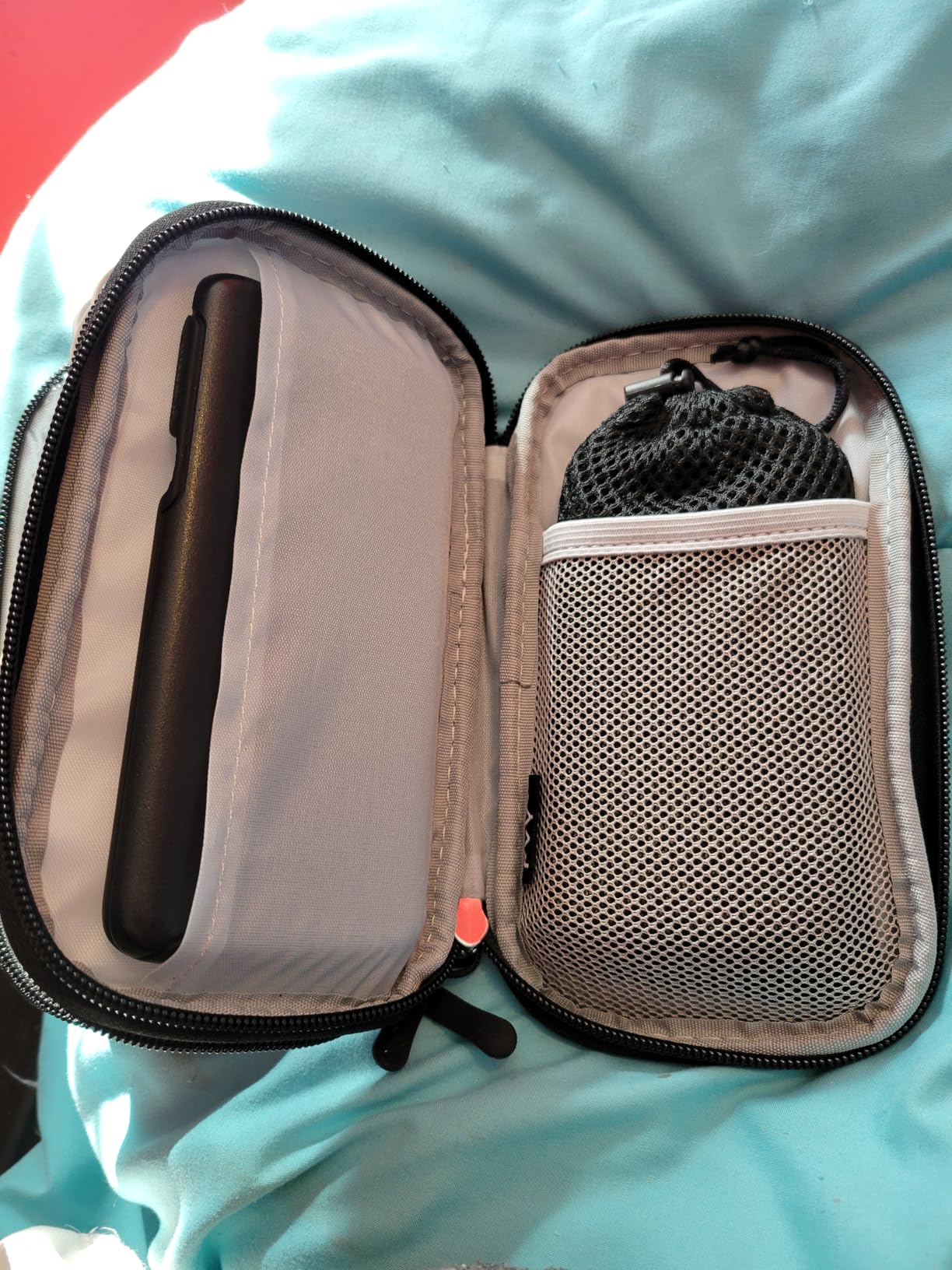 FYY Travel Cable Organizer Pouch Electronic Accessories Carry Case Portable Waterproof Double Layers All-in-One Storage Bag for Cord, Charger, Phone, Earphone Black customer photo 1