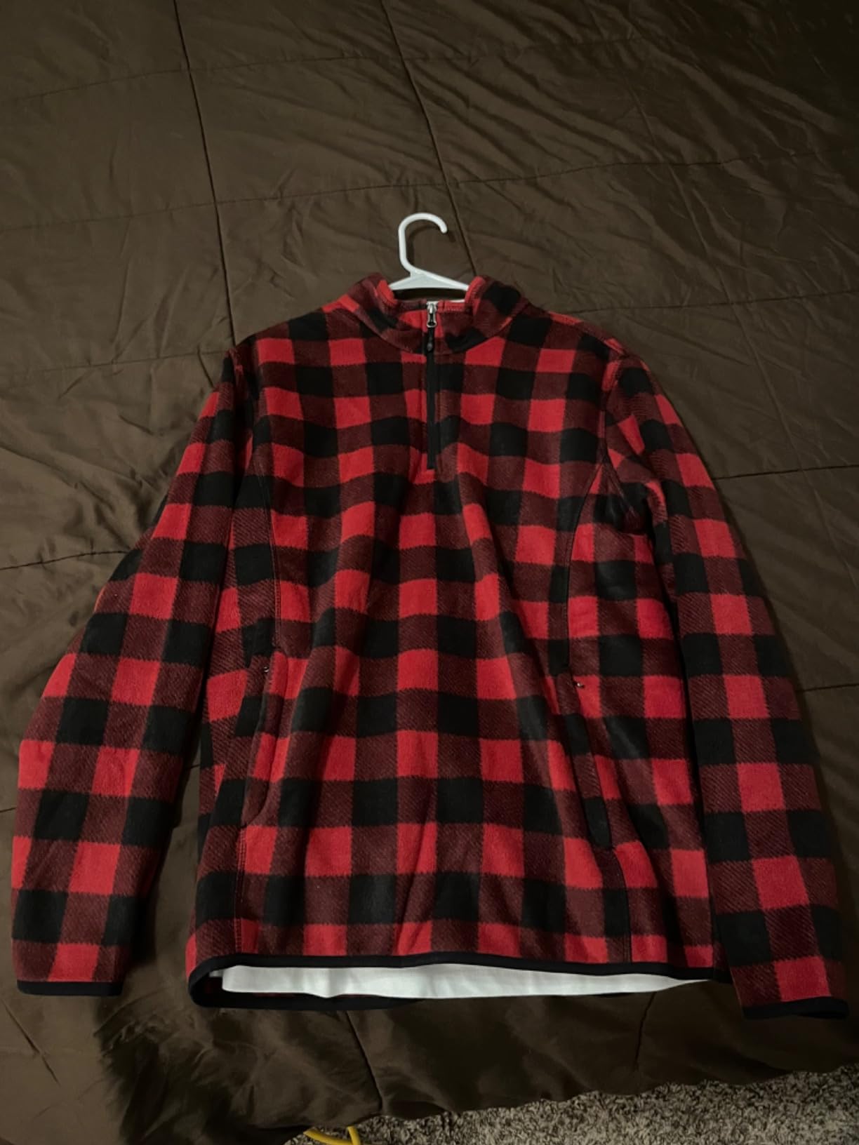 Men's Quarter-Zip Fleece Pullover Jacket, Insulated for Cold Weather customer photo 1