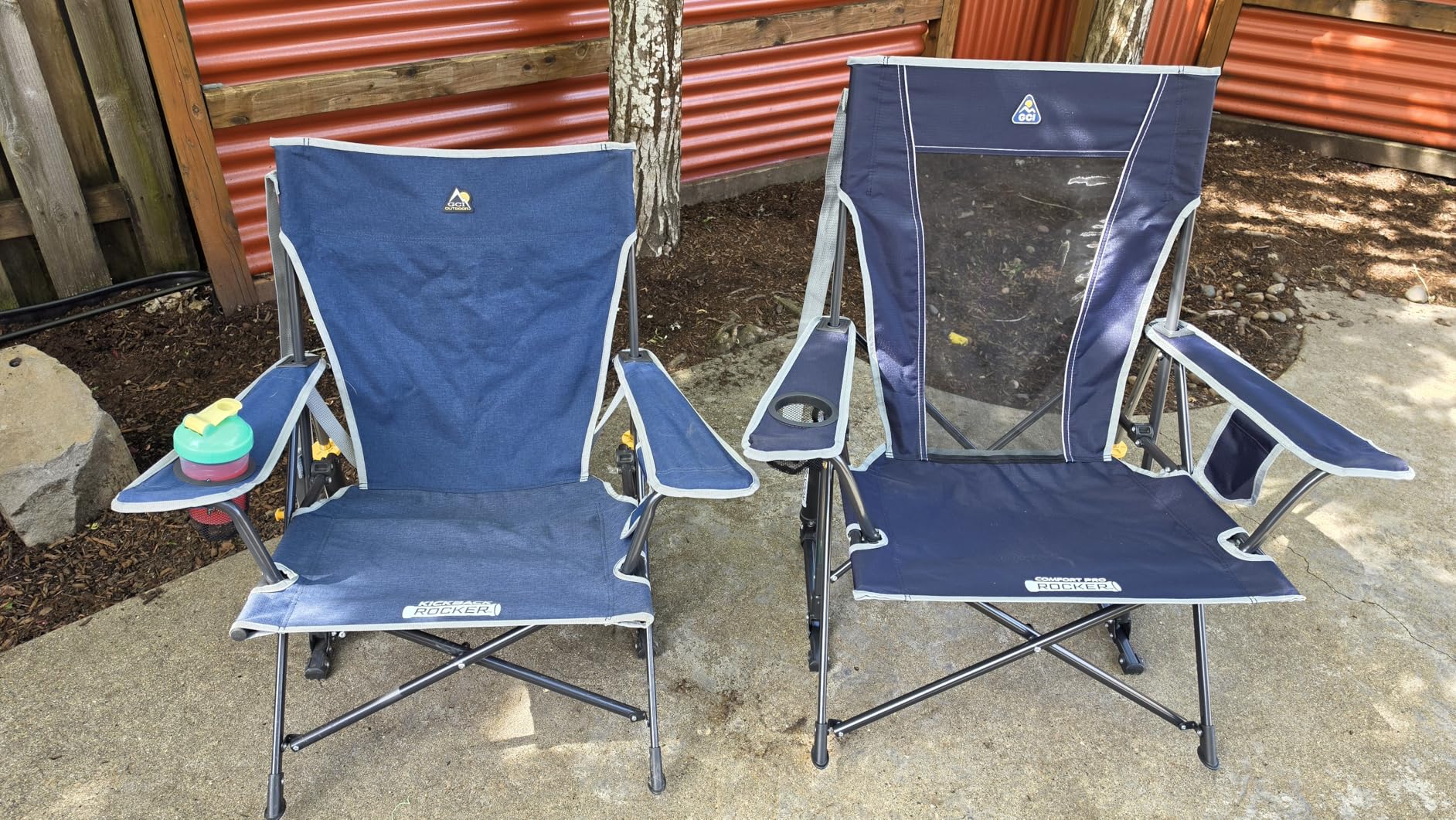GCI Outdoor Comfort Pro Rocker Collapsible Rocking Chair & Outdoor Camping Chair (Indigo Blue) customer photo 2