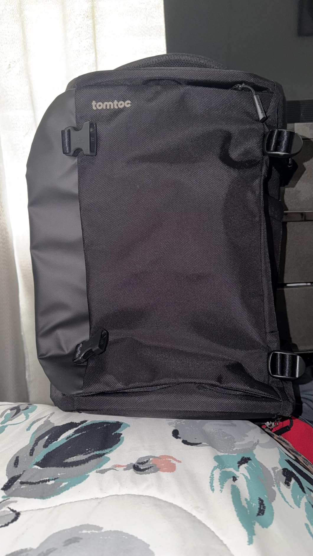 tomtoc Travel Backpack 40L, TSA Friendly Flight Approved Carry-on Luggage Hand Water-resistant Lightweight Business Rucksack, Durable Large Weekender Bag Daypack Fits 17.3 Inch Laptop, PFAS Free customer photo 2