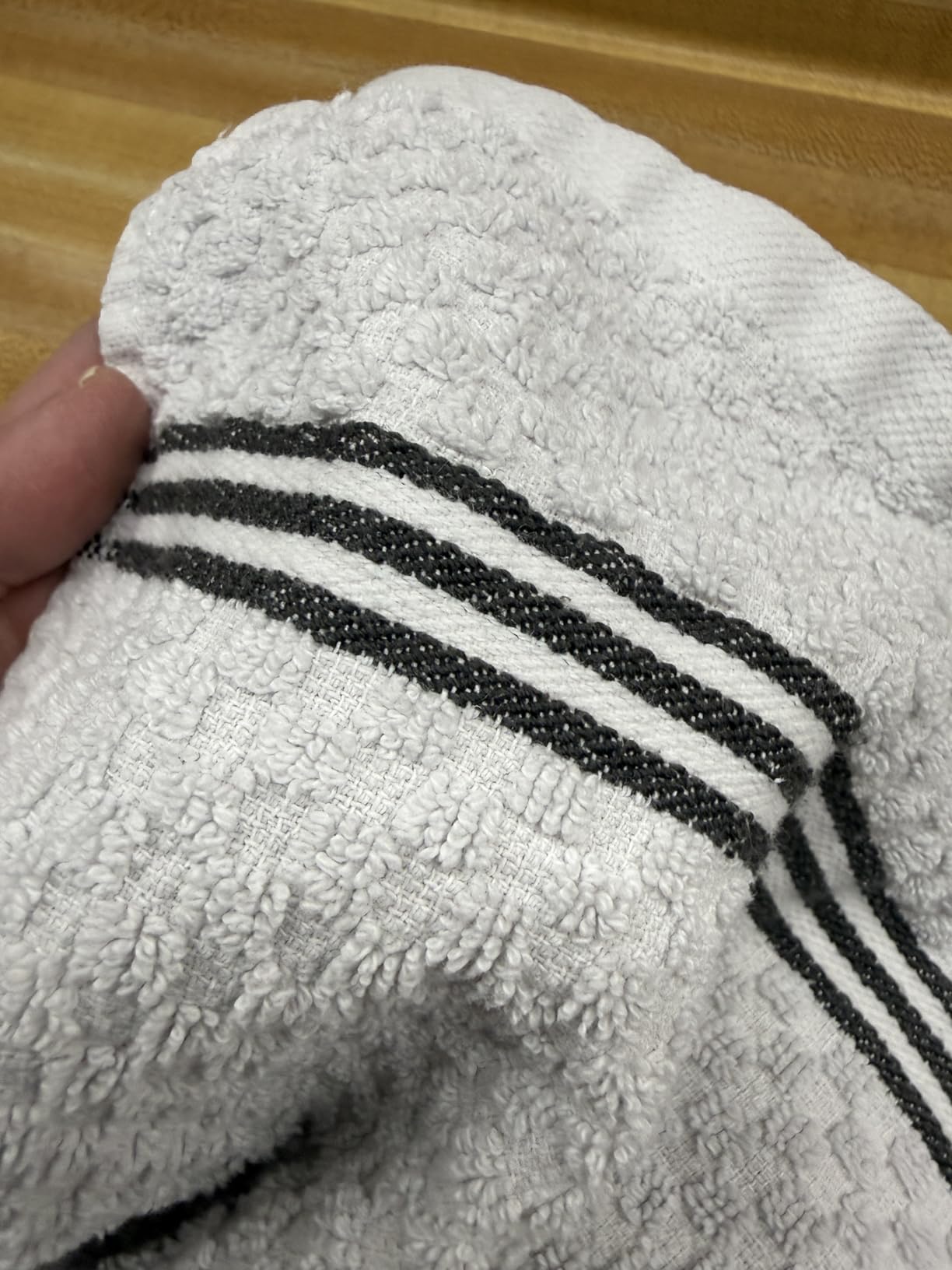 Infinitee Xclusives 100% Cotton Kitchen Towels - 15x25 Inch Ultra Soft Tea Towel, Super Absorbent Terry Dish Towels for Kitchen Linens Grey customer photo 1