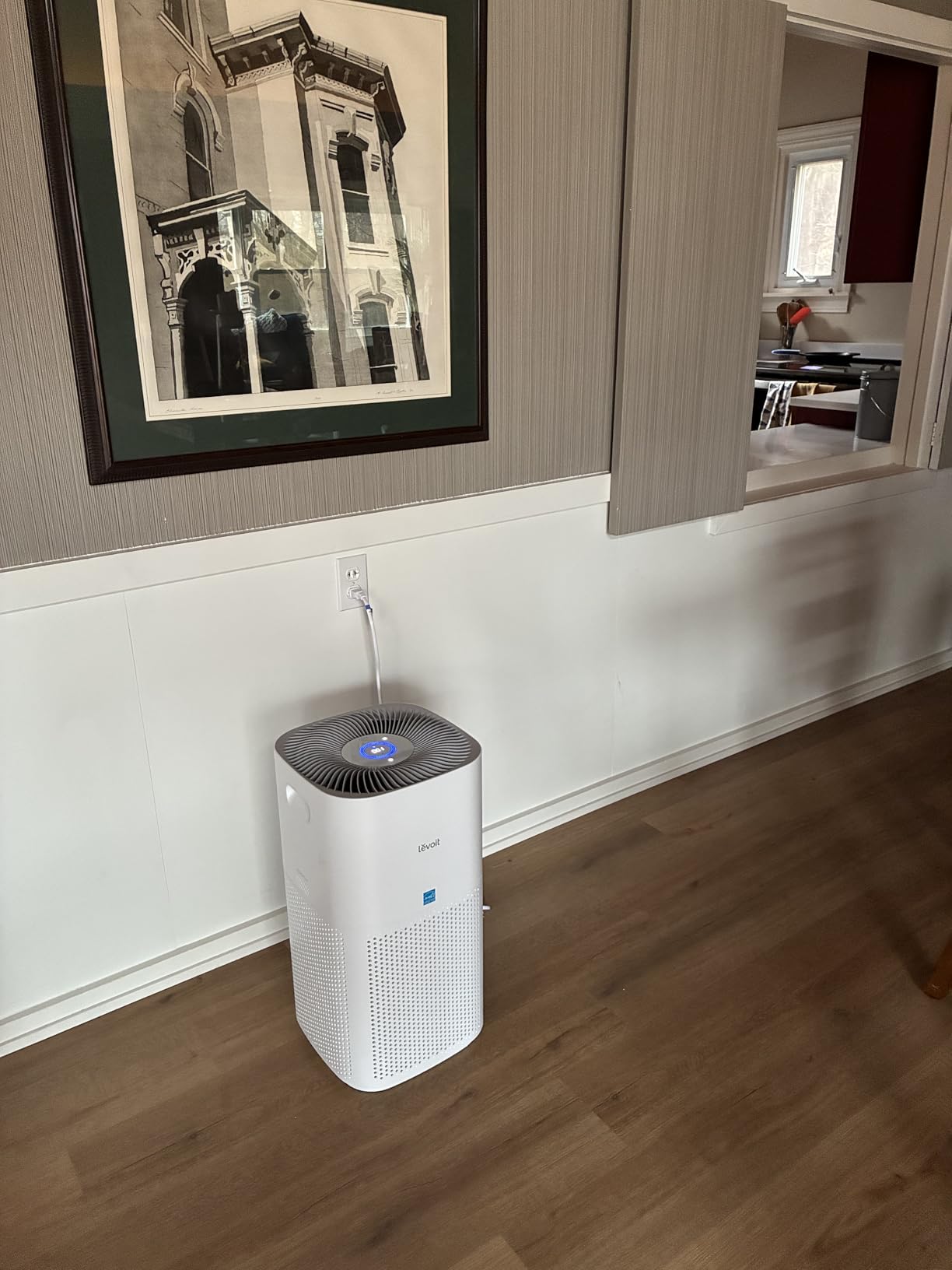 LEVOIT Air Purifiers for Home Large Room Up to 2933 Ft² With HEPA Sleep Mode, AHAM VERIFIDE, Smart WIFI, PM2.5 Monitor, Alexa Control, Core 600S-P, White customer photo 1