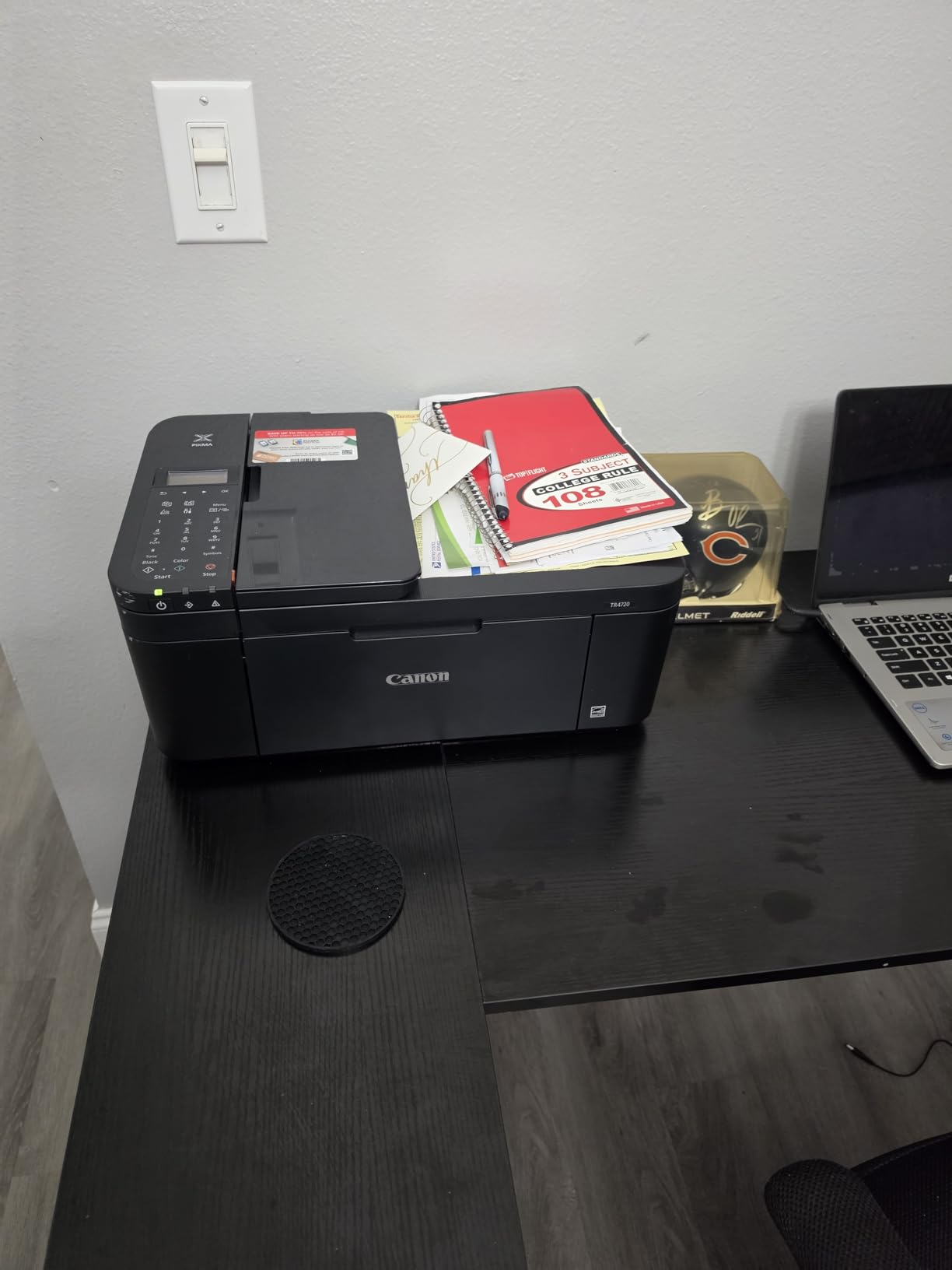 Canon PIXMA TR4720 All-in-One Wireless Printer, Home Use with Auto Document Feeder, Mobile Printing and Built-in Fax, Black customer photo 1