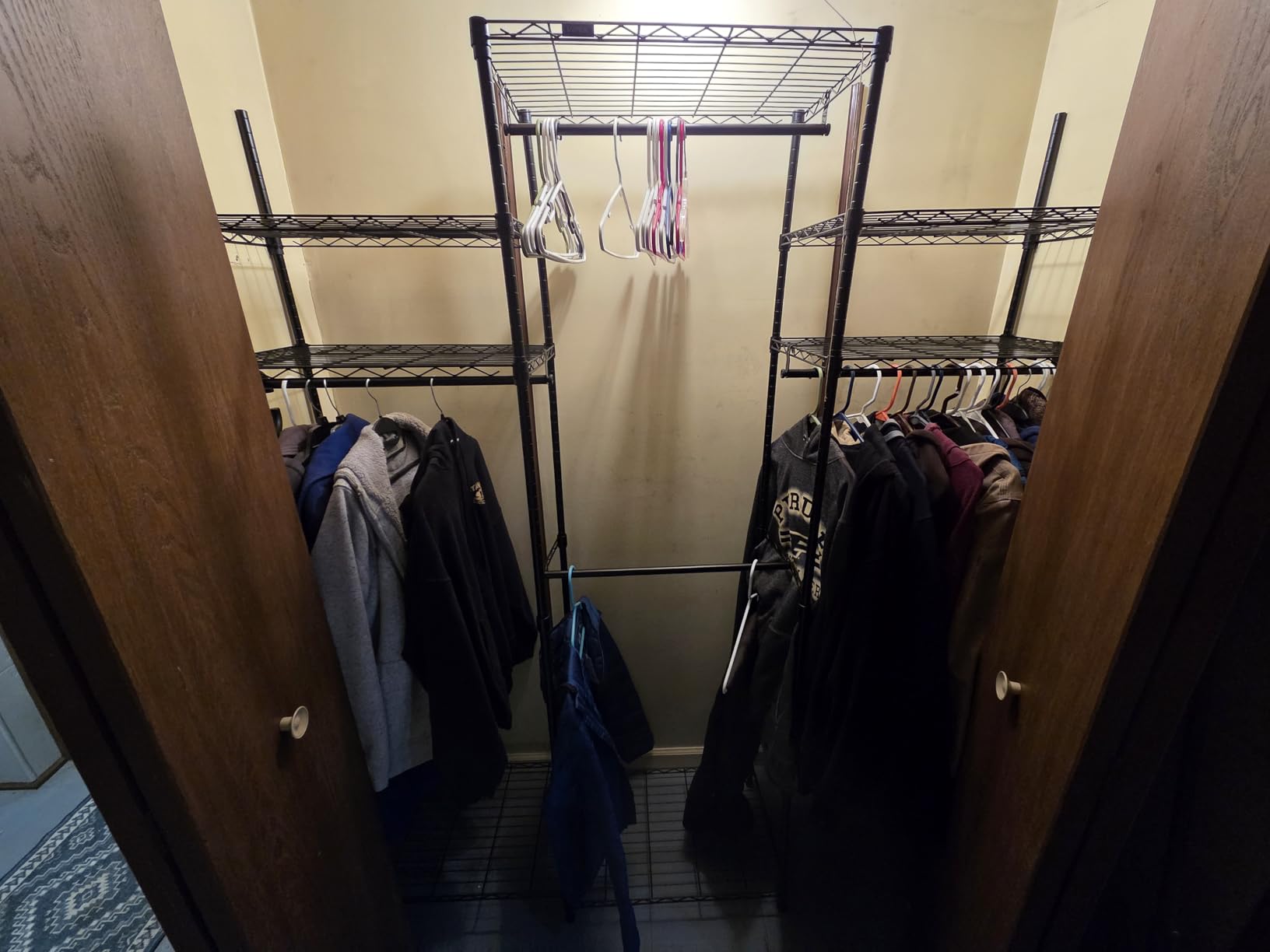 VIPEK V5 Heavy Duty Clothes Rack, Portable Closet Wardrobe with 4 Hanging Rods & 8 Shelves, Freestanding Adjustable Garment Rack for Bedroom, Walk-in Closet, 890 lbs Capacity, Black, 68.9
