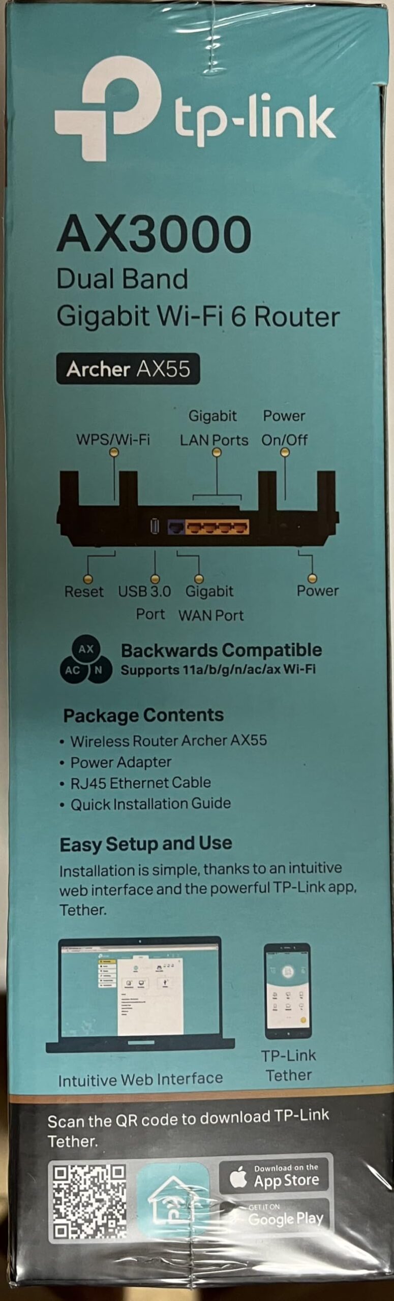 TP-Link Dual-Band AX3000 Wi-Fi 6 Router Archer AX55 | Wireless Gigabit Internet Router for Home | EasyMesh Compatible | VPN Clients & Server | HomeShield, OFDMA, MU-MIMO | USB 3.0 | Secure by Design customer photo 2