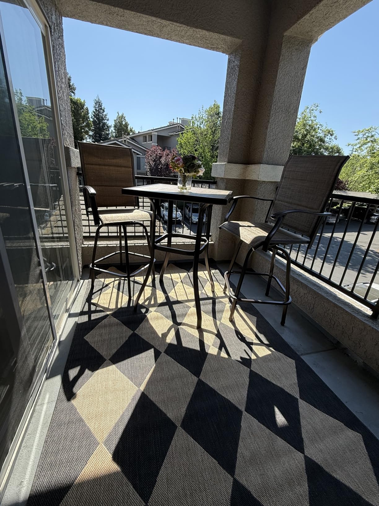 nuLOOM Outdoor Performance Collection Sabina Brown/Ivory, 8' x 10', Soft and Cozy, High Traffic, Stain Resistant, Easy Clean, Durable Area Rug for Indoor/Outdoor Patio, Deck, Porch, Garden, Courtyard customer photo 1