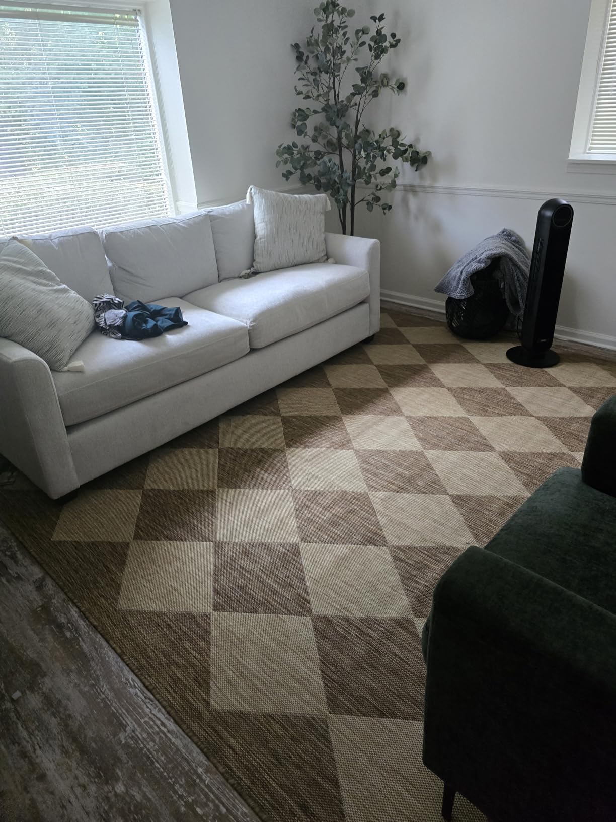 nuLOOM Outdoor Performance Collection Sabina Brown/Ivory, 8' x 10', Soft and Cozy, High Traffic, Stain Resistant, Easy Clean, Durable Area Rug for Indoor/Outdoor Patio, Deck, Porch, Garden, Courtyard customer photo 2