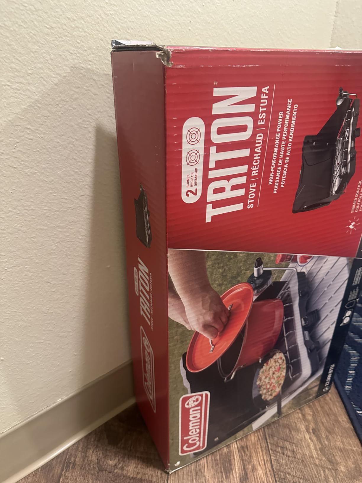 Coleman Triton 2-Burner Propane Stove, Portable Camping Cooktop with 2 Adjustable Burners & Wind Guards, 22,000 BTUs of Power customer photo 1