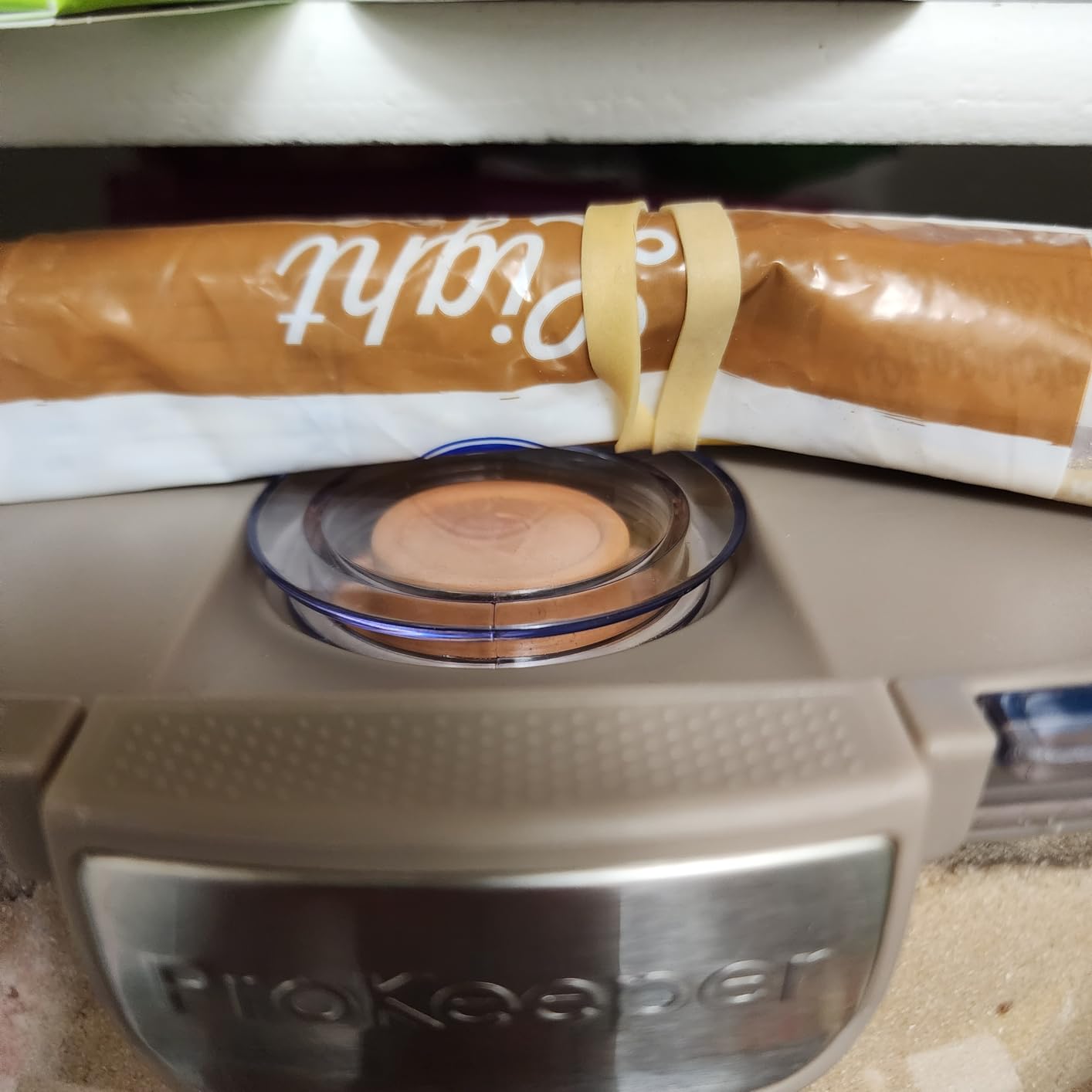 ProKeeper+ Airtight Food Storage Container Set - Clear Plastic Flour and Sugar Canister Set with Magnetic Accessories for Kitchen Organization (Grey, 9-Piece) customer photo 1