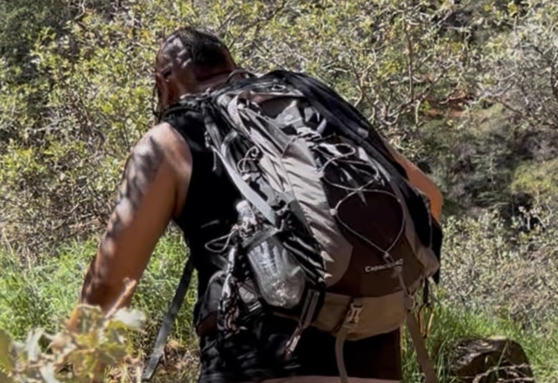 Maelstrom Hiking Backpack,Camping Backpack,40L Waterproof Hiking Daypack with Rain Cover,Lightweight Travel Backpack,Blue customer photo 1