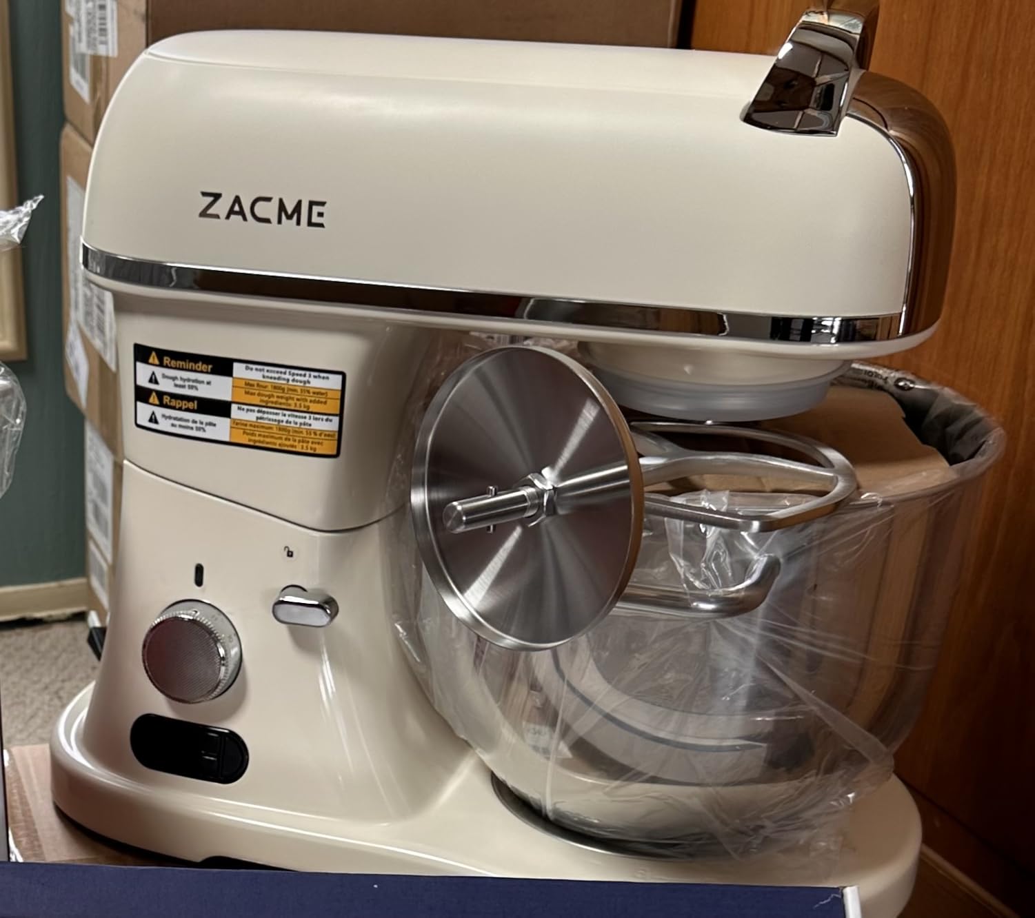 8.4QT Commercial Stand Mixer 800W with Aluminum Die Casting Meets the Standard of NSF/ANSI 8-2023, Mixers Kitchen Electric Stand Mixer with Stainless Steel 8L Bowl, Dough Hook, Whisk and Beater customer photo 1