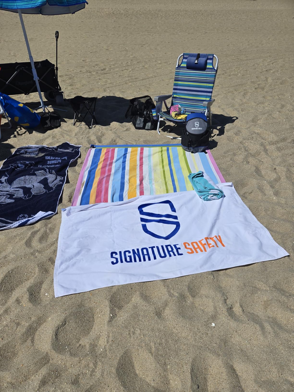 SRISE Mesh Beach Bag - Large Beach Tote for Family Vacation customer photo 1