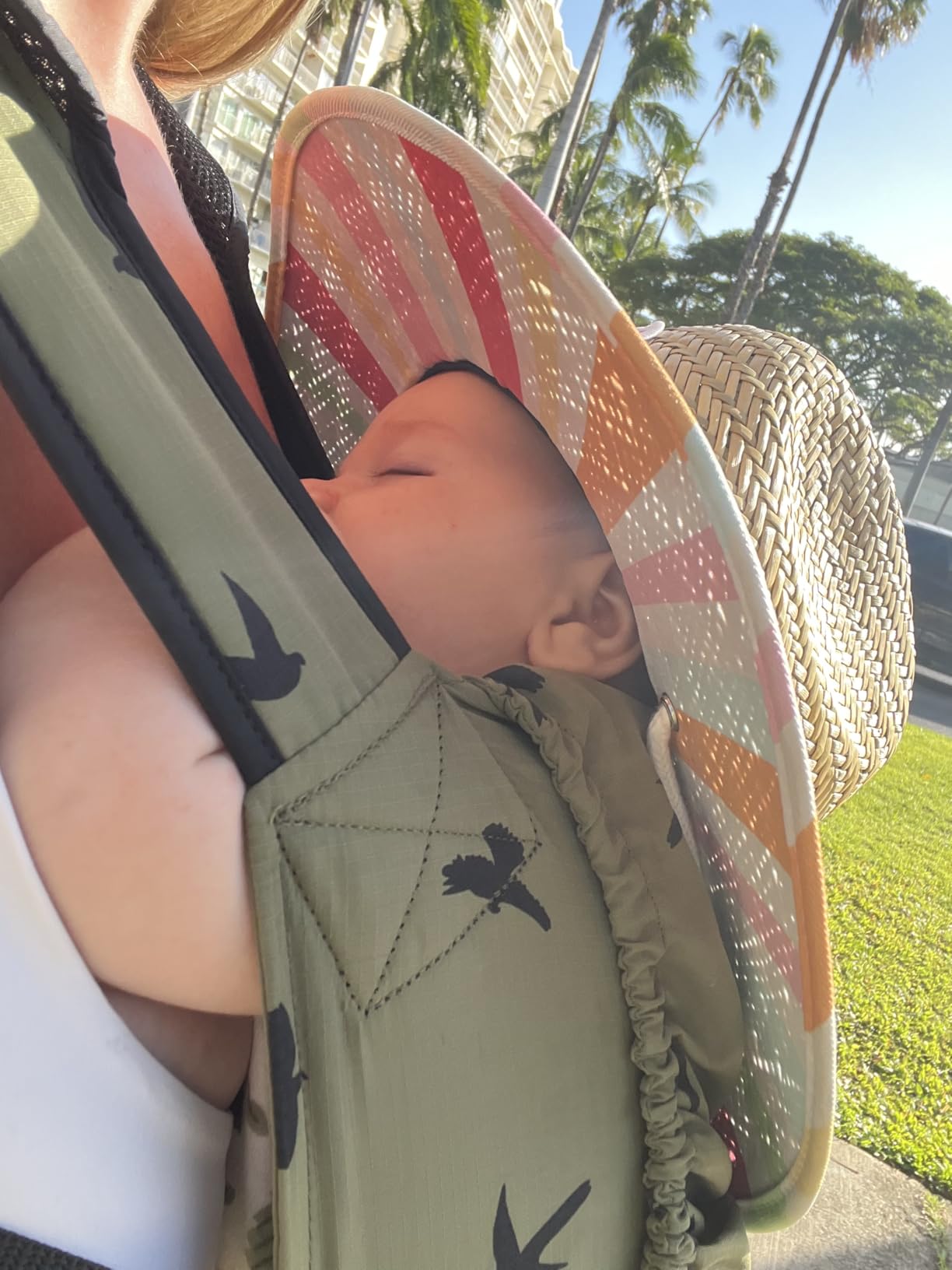 Baby Tula Lite Ripstop Nylon Compact Baby Carrier, Lightweight and Ergonomic Carrier for Travel w/Convenient Storage Hip Pouch, Multiple Carrying Positions for Babies 12lbs to 30lbs - Slate (Blue) customer photo 2