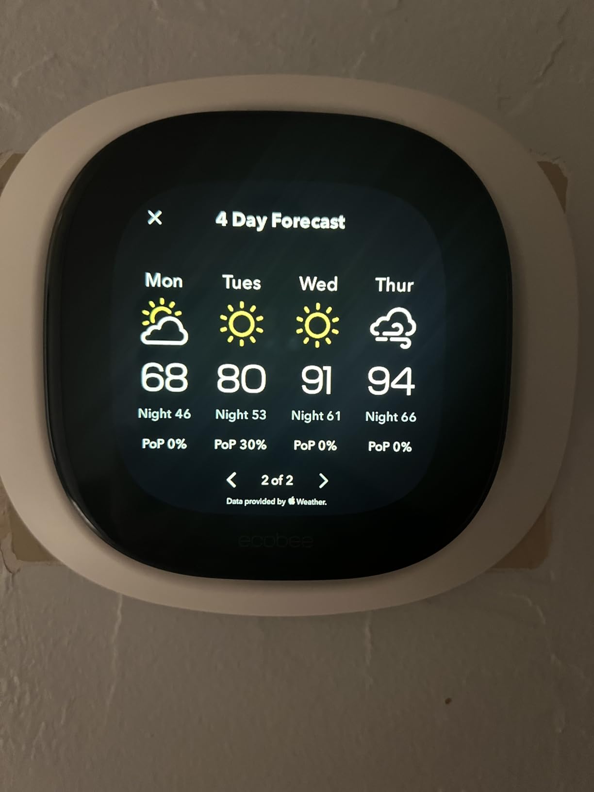 ecobee Smart Thermostat Premium with Smart Sensor and Air Quality Monitor - Programmable Wifi Thermostat - Works with Siri, Alexa, Google Assistant customer photo 2