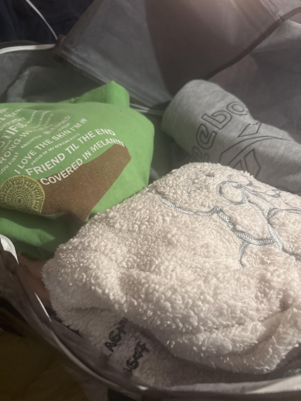 Lifewit 6 Pack Clothes Storage Bins with Lids, Foldable Blanket Storage Bags with Zippers, Clear Window and Reinforced Handles, Closet and Organization for Clothing, Sweater, Comforter, Bedding customer photo 2