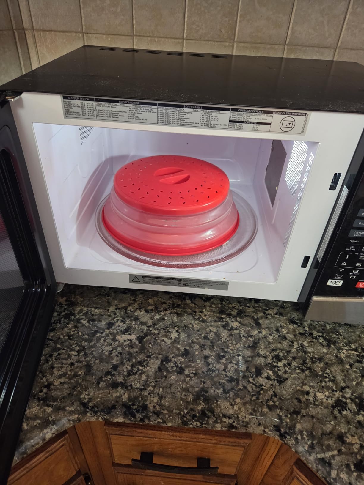 2 in 1, Aidacom Microwave Splatter Cover for Food & Silicone Microwave Mat, Mat as Bowl Holder, Trivet, Pot Holders, Drying, Baking, Utensils Rest for Kitchen Counter, Dishwasher Safe, Grey customer photo 1