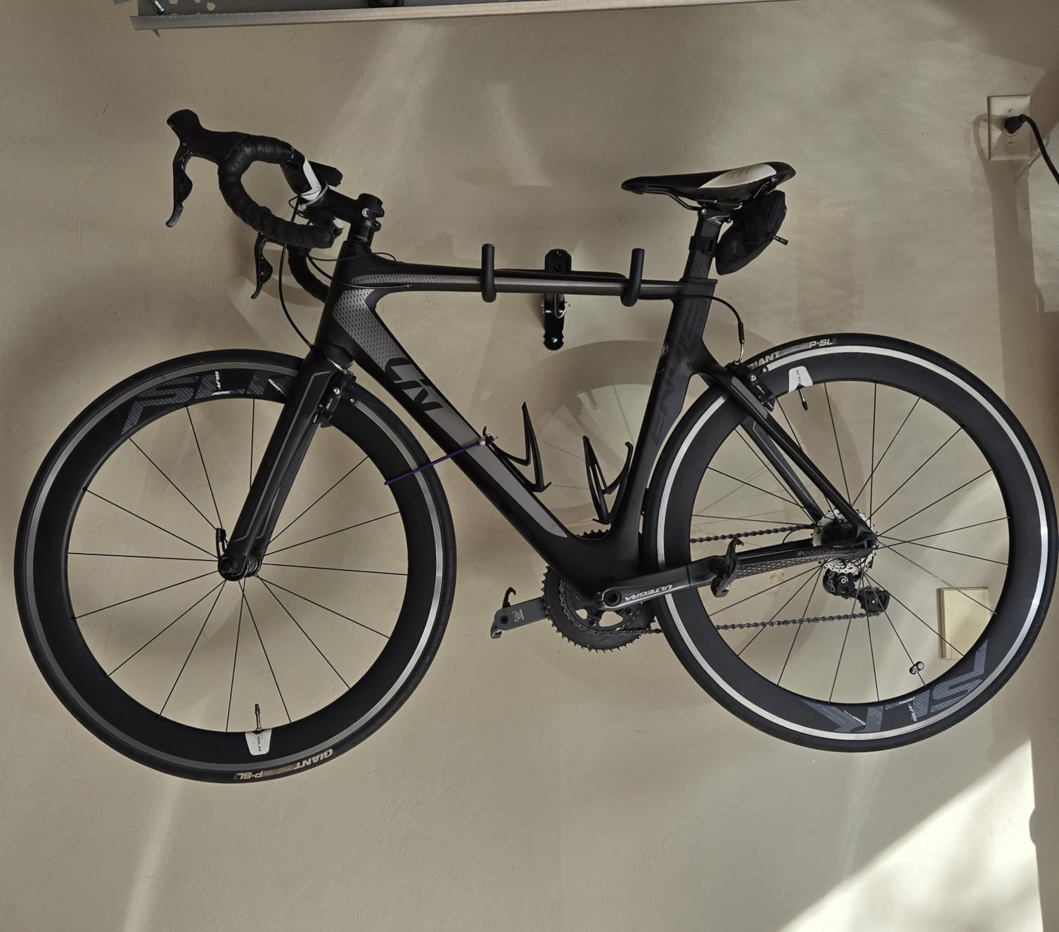 Gootus Bike Wall Mount Hanger - Horizontal Bicycle Indoor Storage Rack | Cycling Wall Mounted Holder Hook - Hang Your Road, Mountain or Hybrid Bikes in Garage or Home customer photo 1