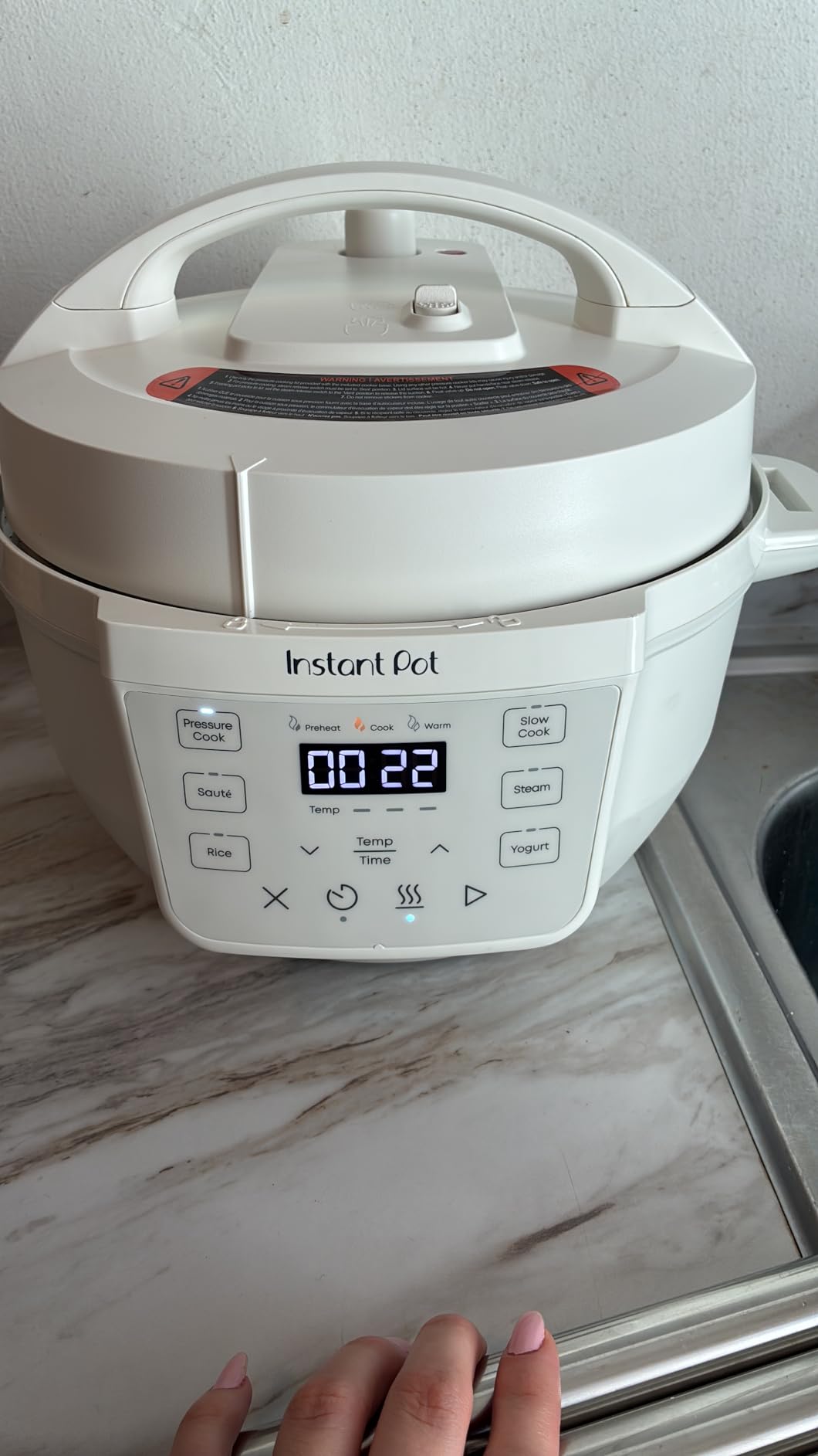 Instant Pot 6QT RIO 7-in-1 Multi-Cooker, Pressure Cooker, Slow cook, Sauté, Steam, Rice Maker, Yogurt, & Warmer, Black, 6 Quarts customer photo 1