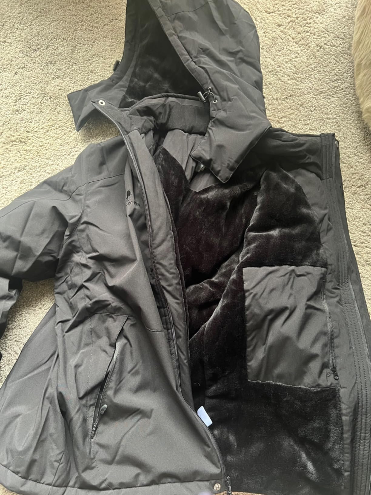 CAMELSPORTS Mens Winter Jacket Waterproof Warm Snow Ski Jackets Faux Fur Fleece Rain Coats with Removable Hood customer photo 1