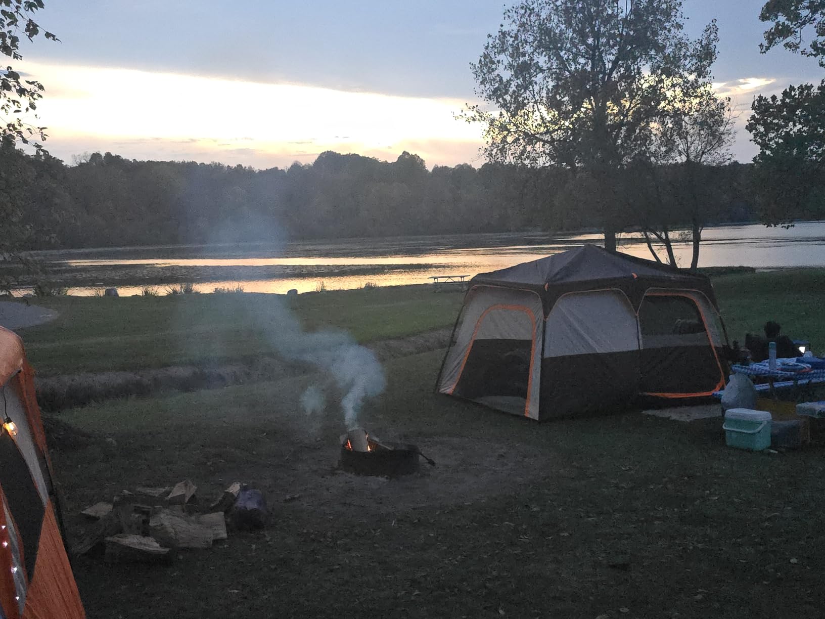 KTT Large Tent 6-8-10-12 Person, Family Cabin Tents, 2 Rooms, 2 Doors and 4 Windows with Mesh, Straight Wall, Waterproof, Double Layer customer photo 1