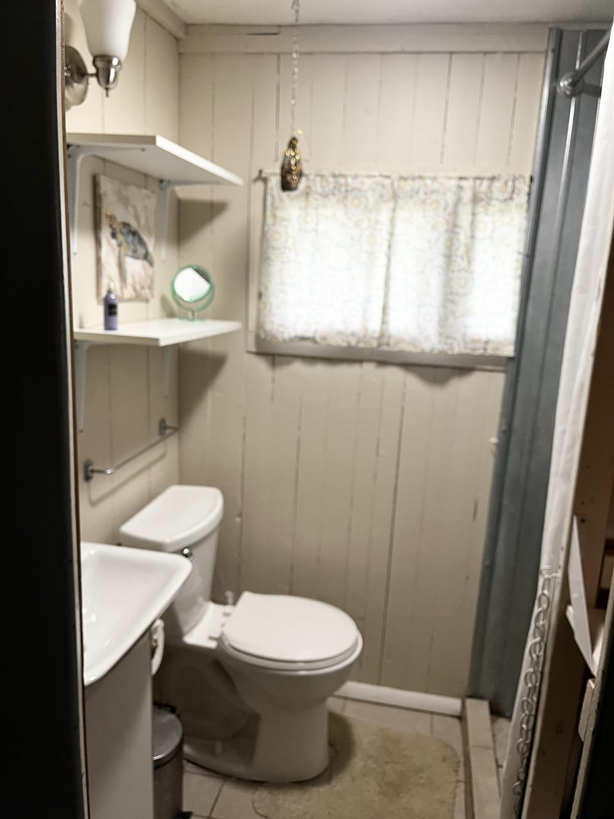 Glidden Total Interior Wall Paint & Primer All-in-One, Black Magic/Black, Semi-Gloss, 1 Gallon customer photo 1