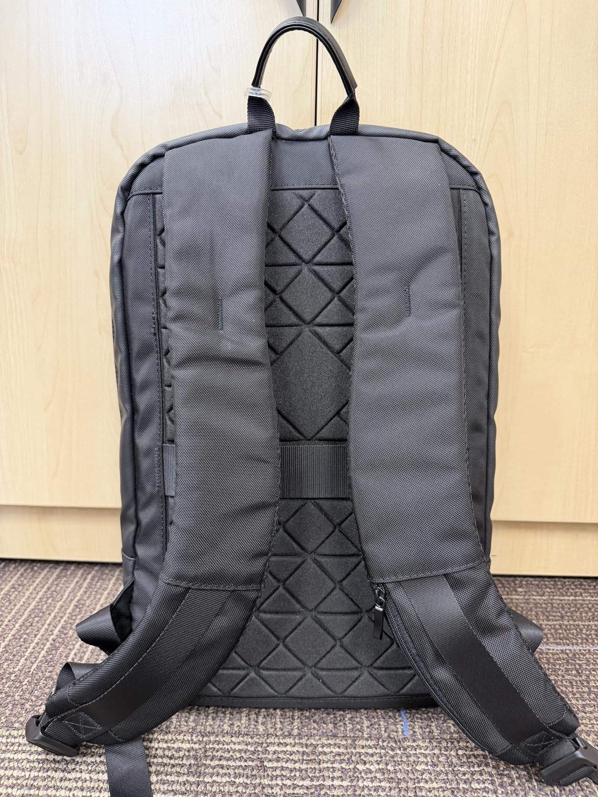 hk Backpack for Men Business Slim Backpack with USB Charger Computer Lightweight Anti-theft Travel Backpacks 15.6 inch Water Resistant Laptop Bag for Work Office College-Black customer photo 1