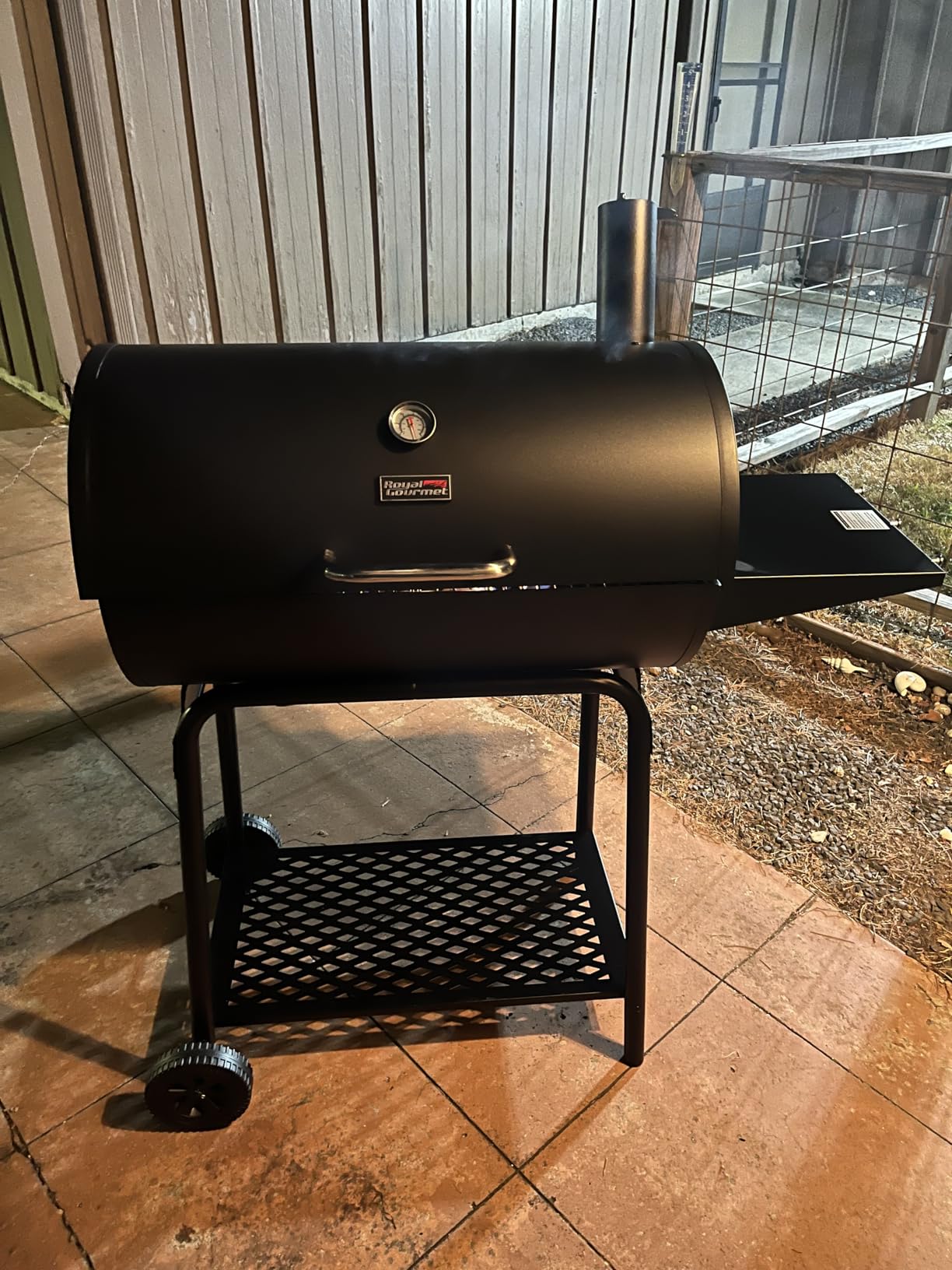 Royal Gourmet CC1830 28 Inch Barrel Charcoal Grill with Warming Rack, Outdoor BBQ Grill with 626 Sq. In. Grilling Space for Backyard, Patio and Parties, Black customer photo 1